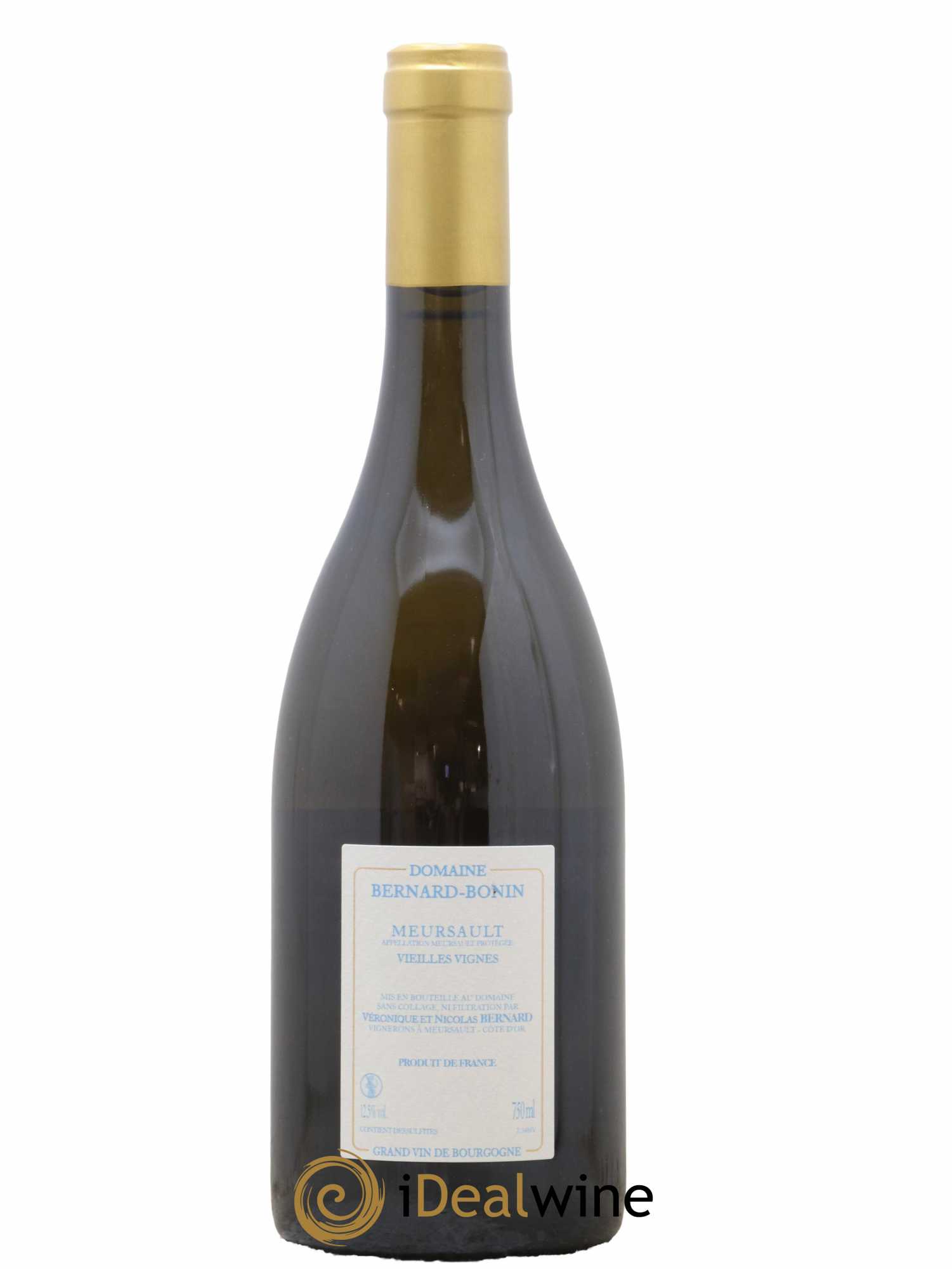 Meursault Vieilles Vignes Bernard Bonin 2018 - Lot de 1 bouteille - 1