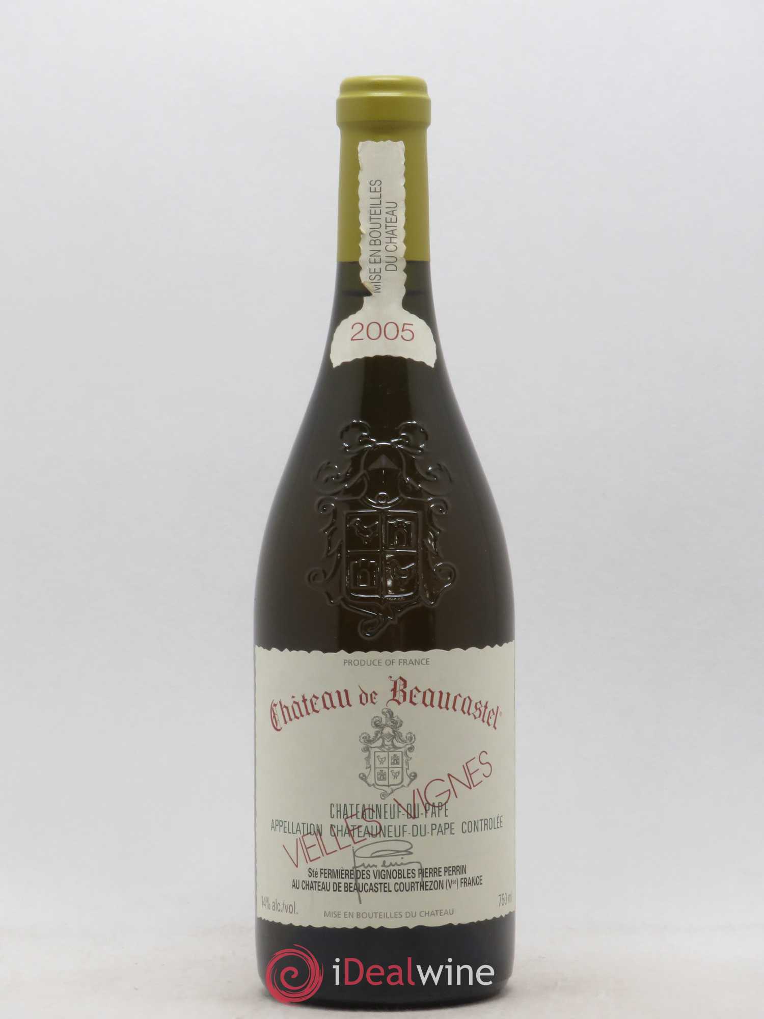 Châteauneuf-du-Pape Château de Beaucastel Vieilles vignes Roussanne Famille Perrin 2005 - Lot de 1 bouteille - 0