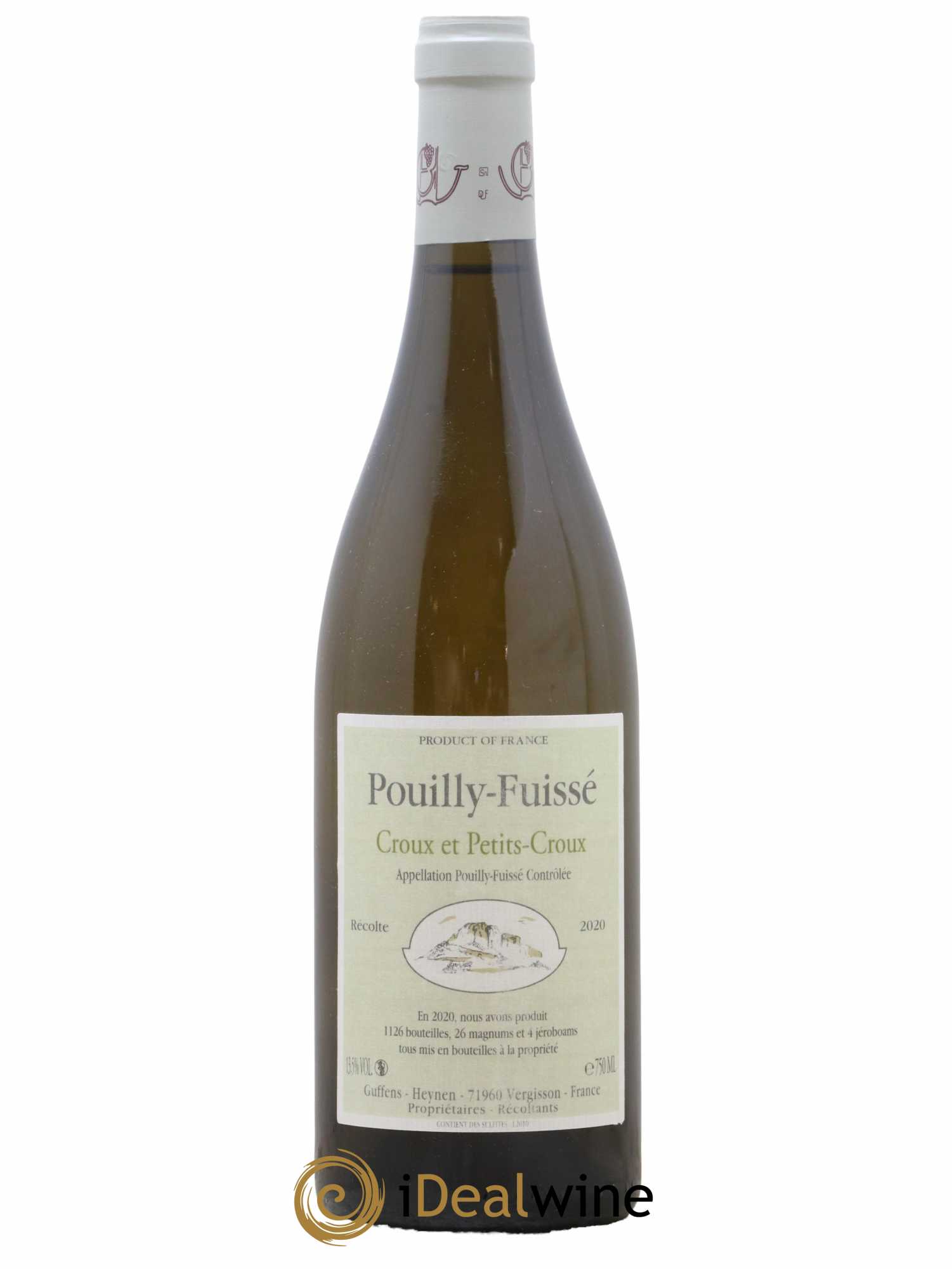 Pouilly-Fuissé Croux et Petits croux Guffens-Heynen 2020 - Lot de 1 bouteille - 0