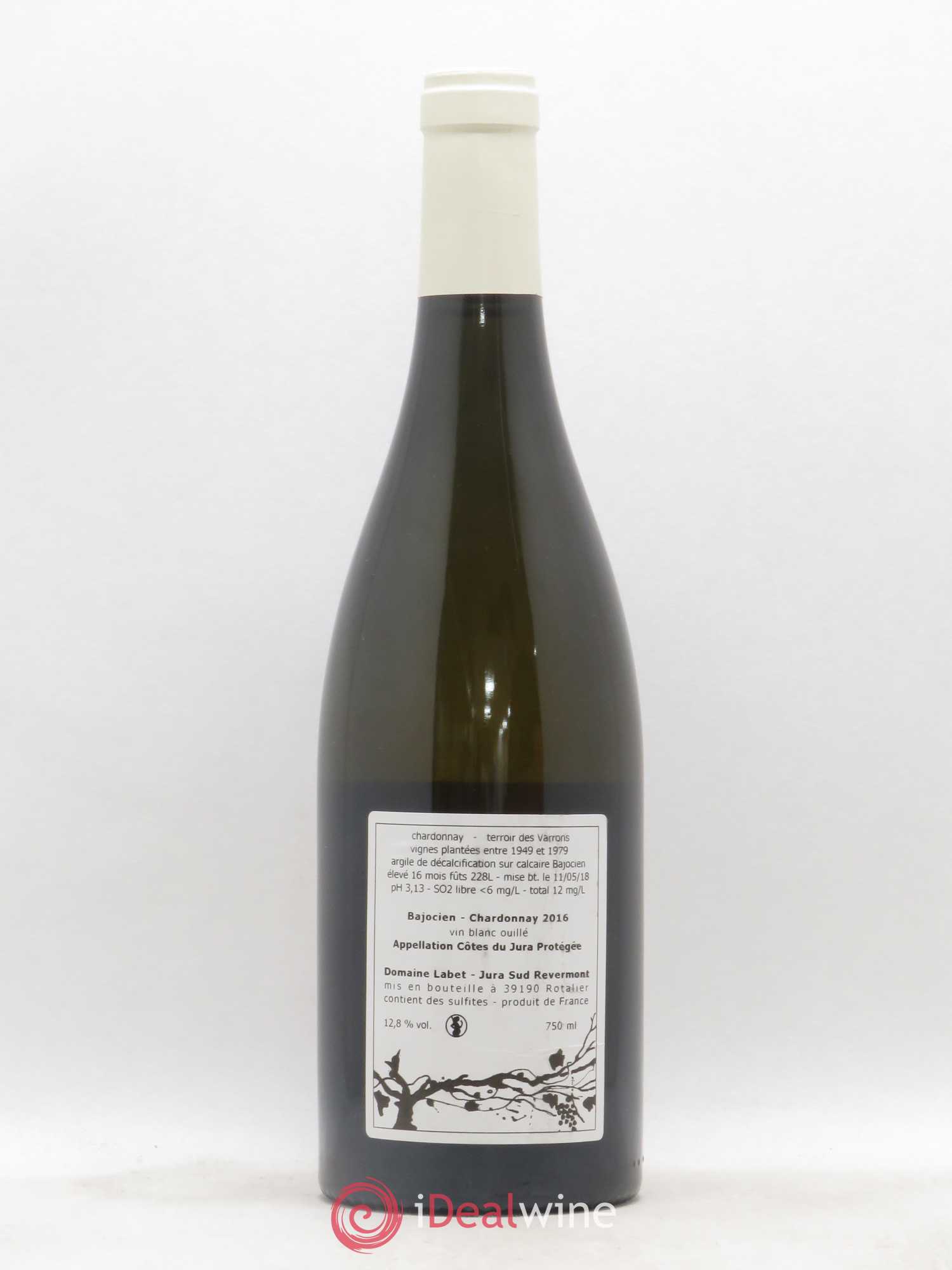 Côtes du Jura Chardonnay Bajocien Romain - Julien - Charline Labet 2016 - Lot de 1 bouteille - 1