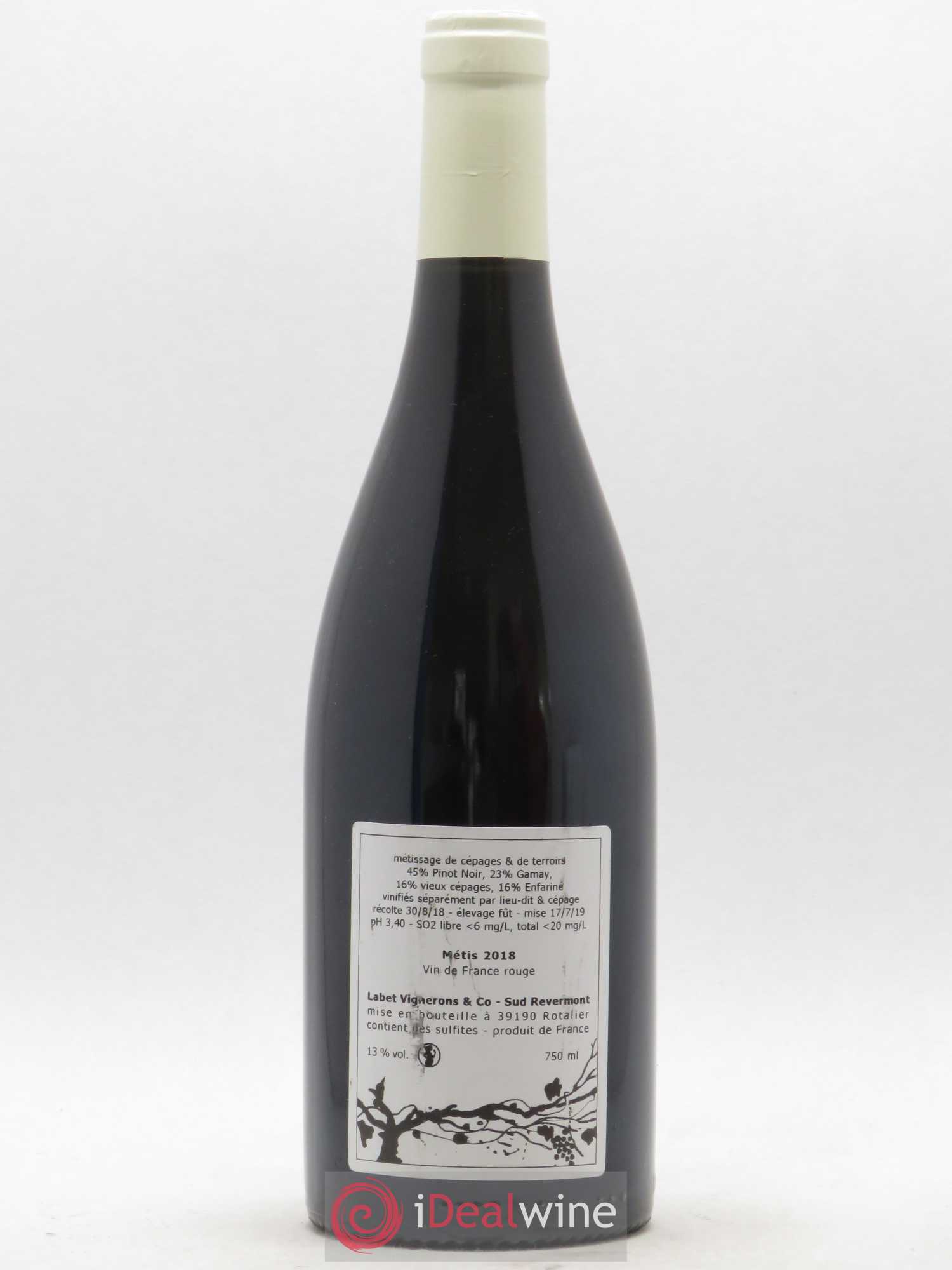 Vin de France Métis Romain - Julien - Charline Labet 2018 - Lot de 1 bouteille - 1