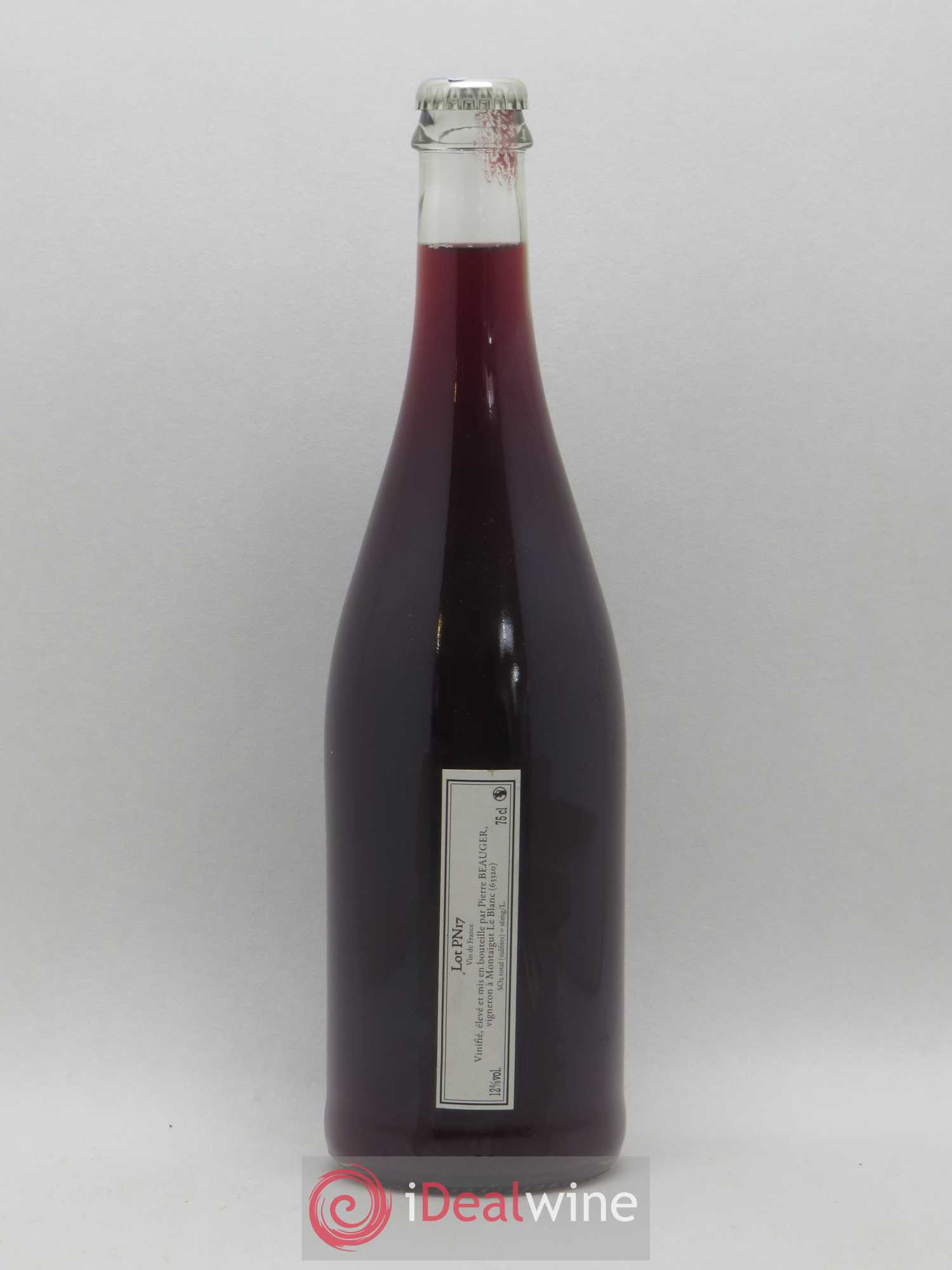 Vin de France Pinot noir Pierre Beauger 2017 - Lot de 1 bouteille - 0