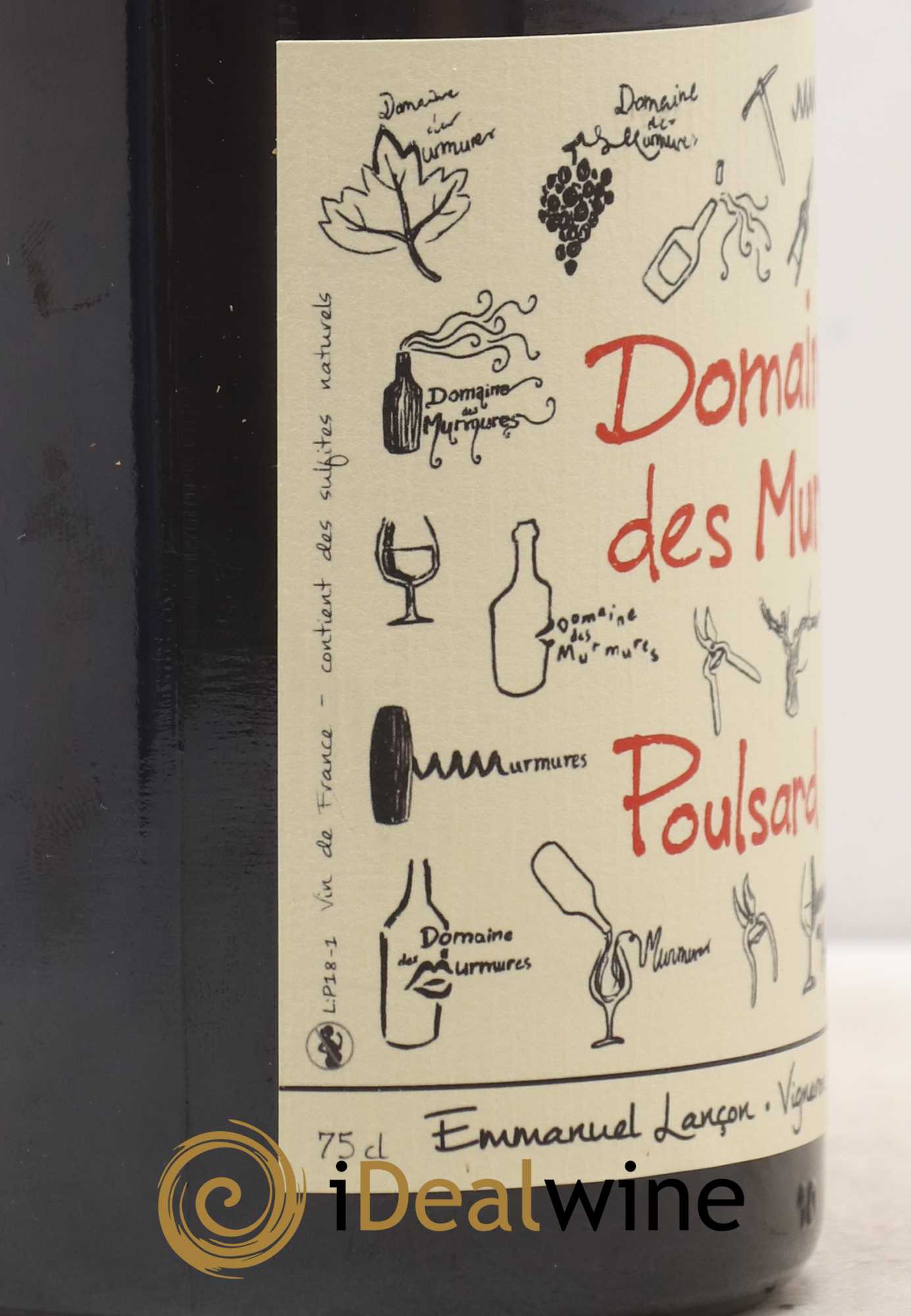 Vin de France Poulsard Murmures (Domaine des) - Emmanuel Lançon 2018 - Lot de 1 bouteille - 1