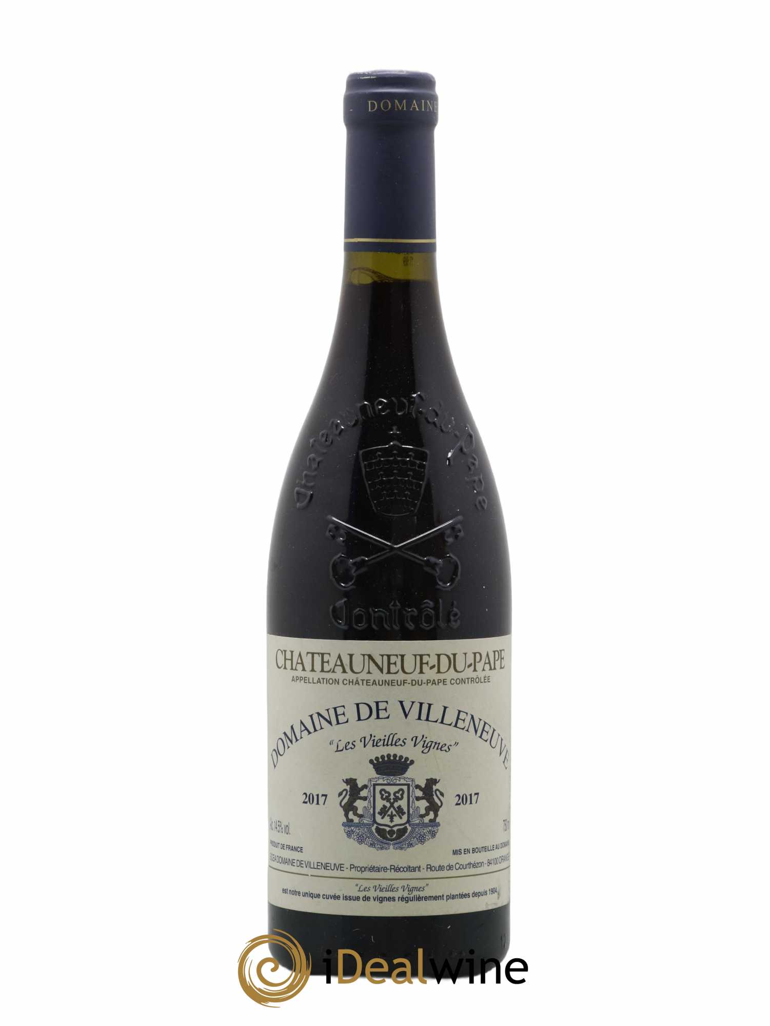 Châteauneuf-du-Pape Vieilles Vignes Domaine de Villeneuve 2017 - Lot de 1 bouteille - 0