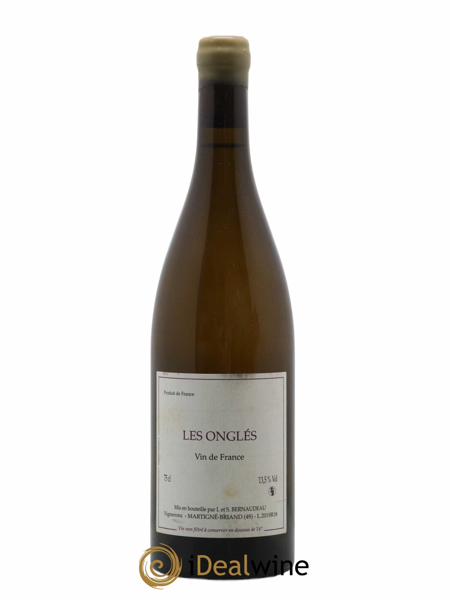 Vin de France Les Onglés Stéphane Bernaudeau 2019 - Lot de 1 bouteille - 0