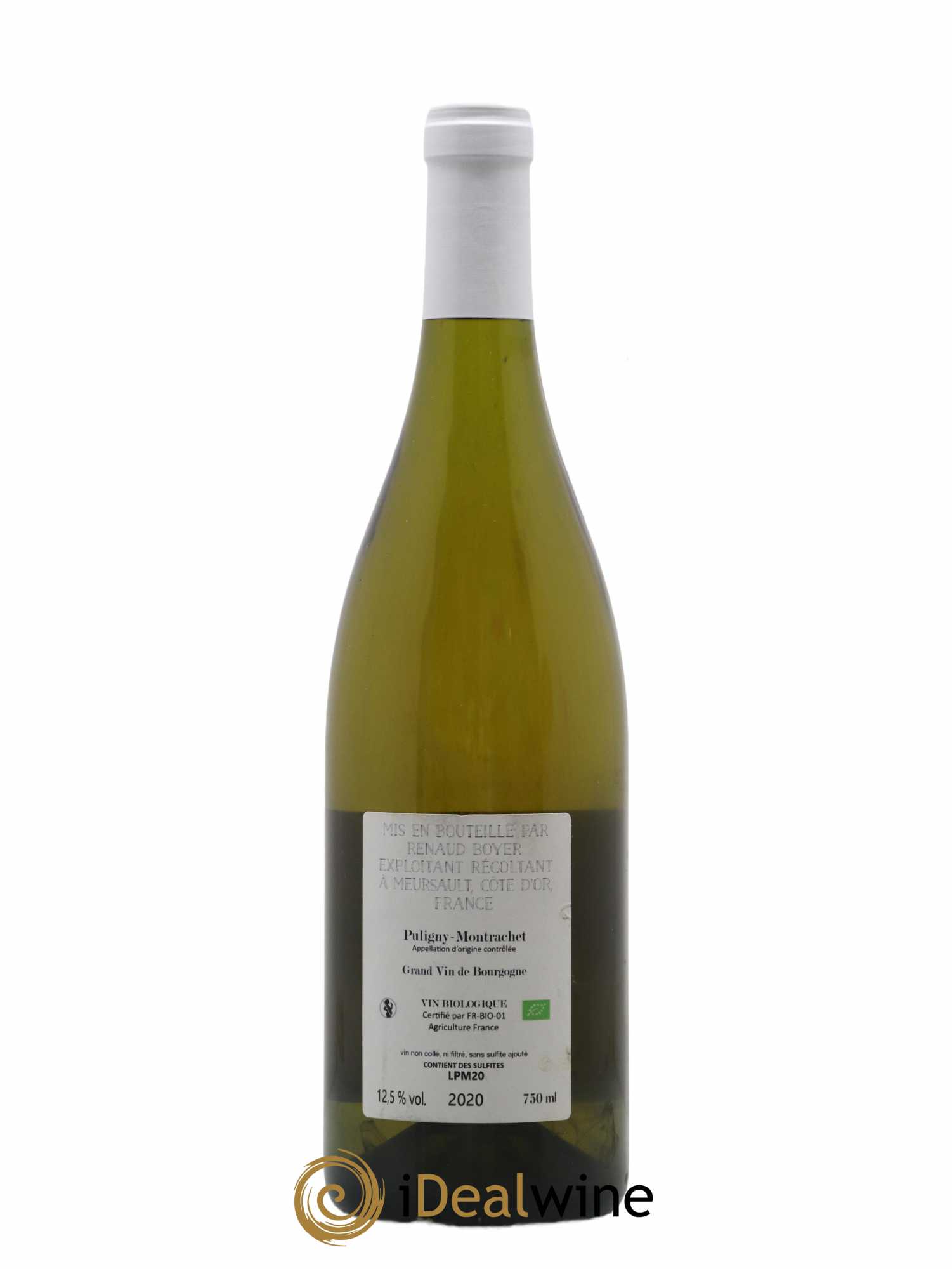 Puligny-Montrachet Les Reuchaux Renaud Boyer 2020 - Lot de 1 bouteille - 1