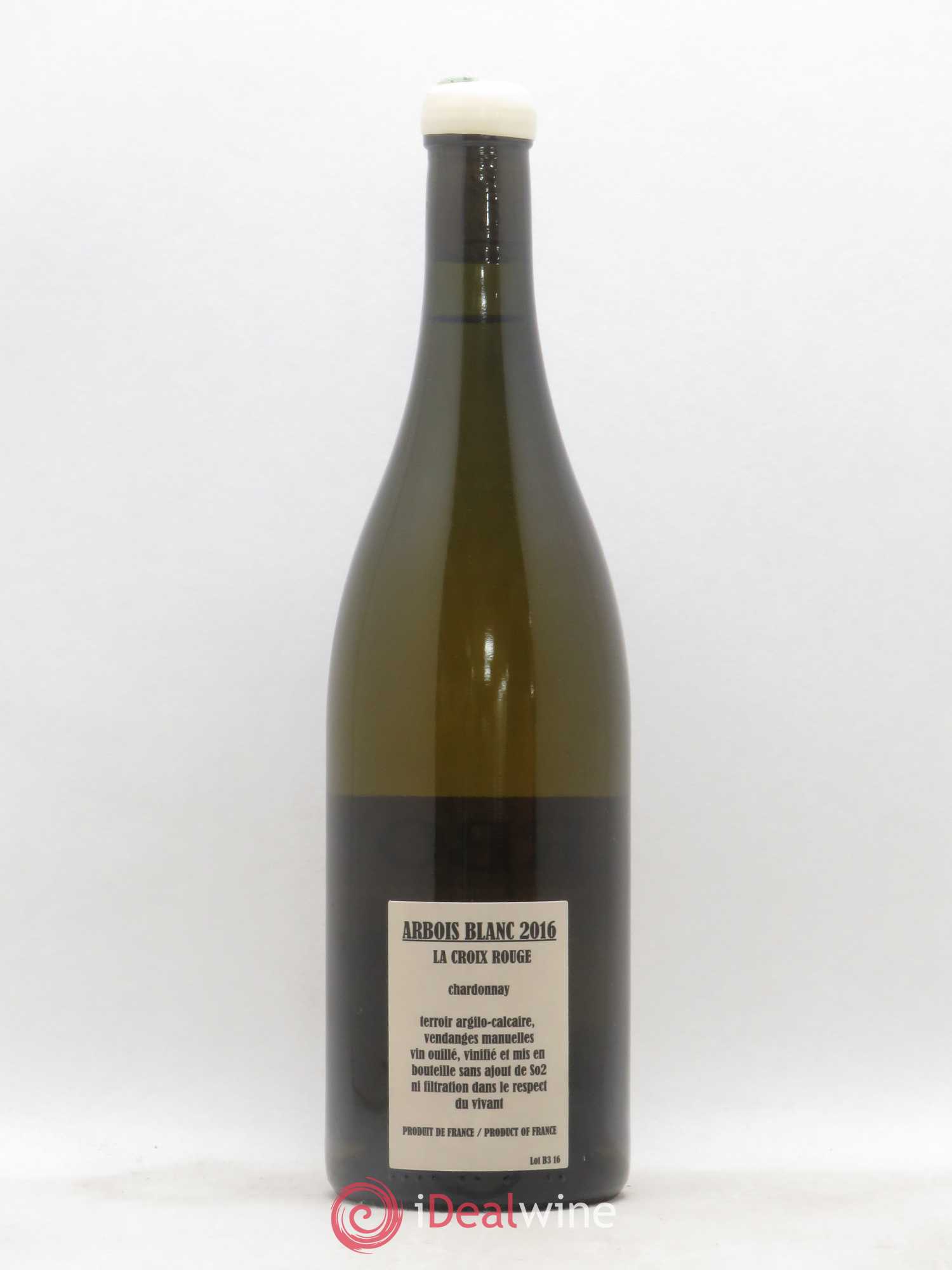 Arbois Chardonnay La Croix Rouge Adeline Houillon & Renaud Bruyère 2016 - Lot de 1 bouteille - 1