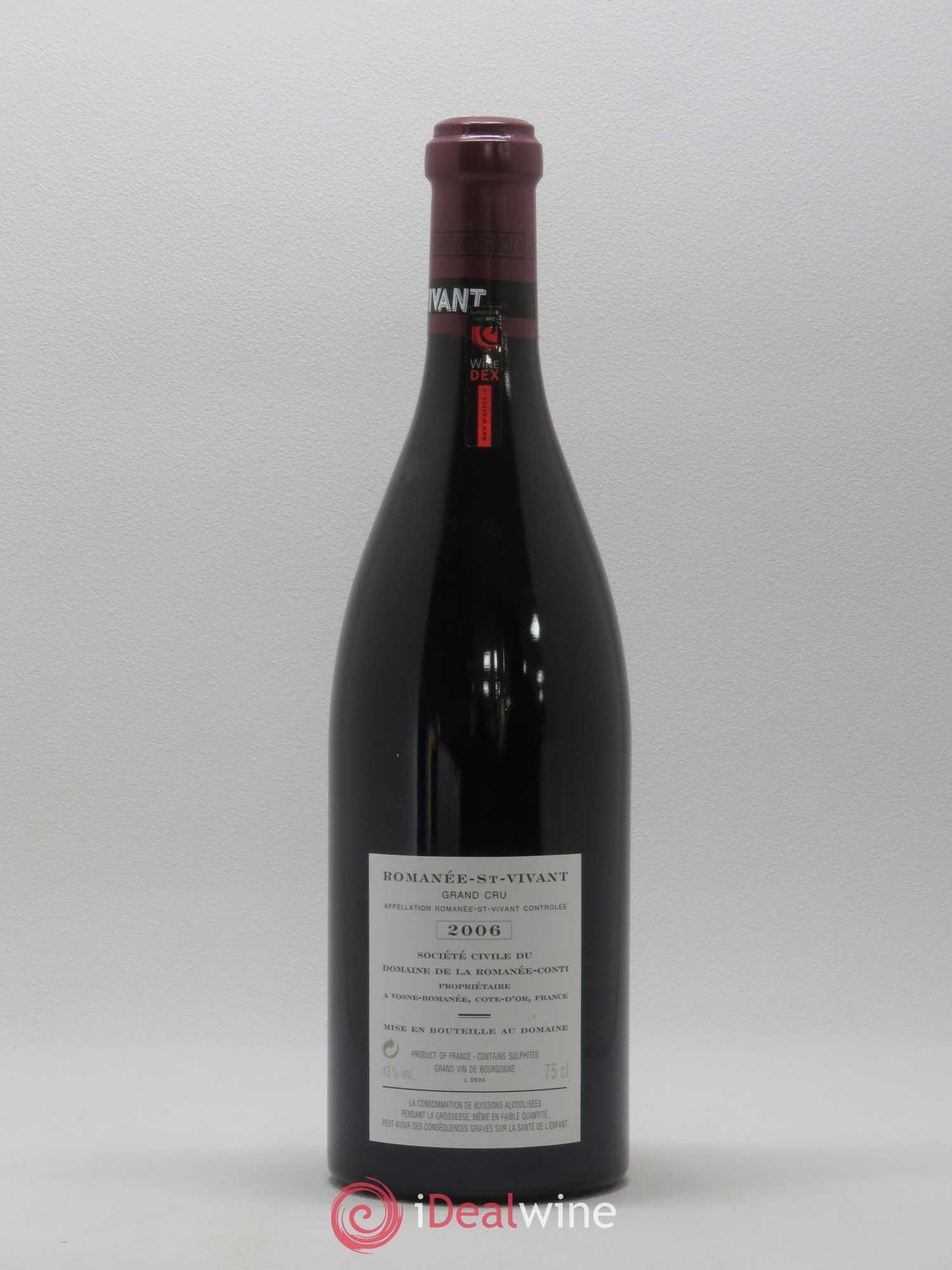 Romanée-Saint-Vivant Grand Cru Domaine de la Romanée-Conti 2006 - Lot de 1 bouteille - 1