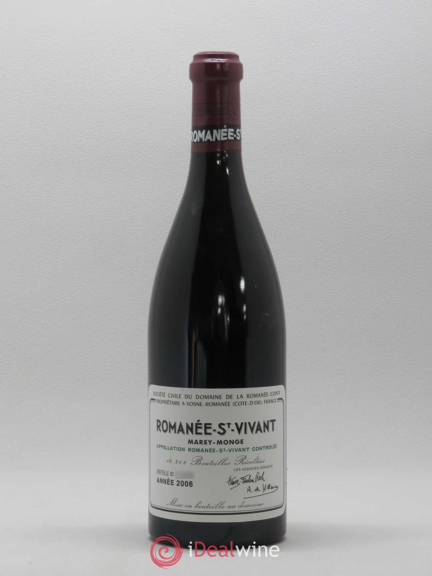 Romanée-Saint-Vivant Grand Cru Domaine de la Romanée-Conti 2006 - Lot de 1 bouteille - 0