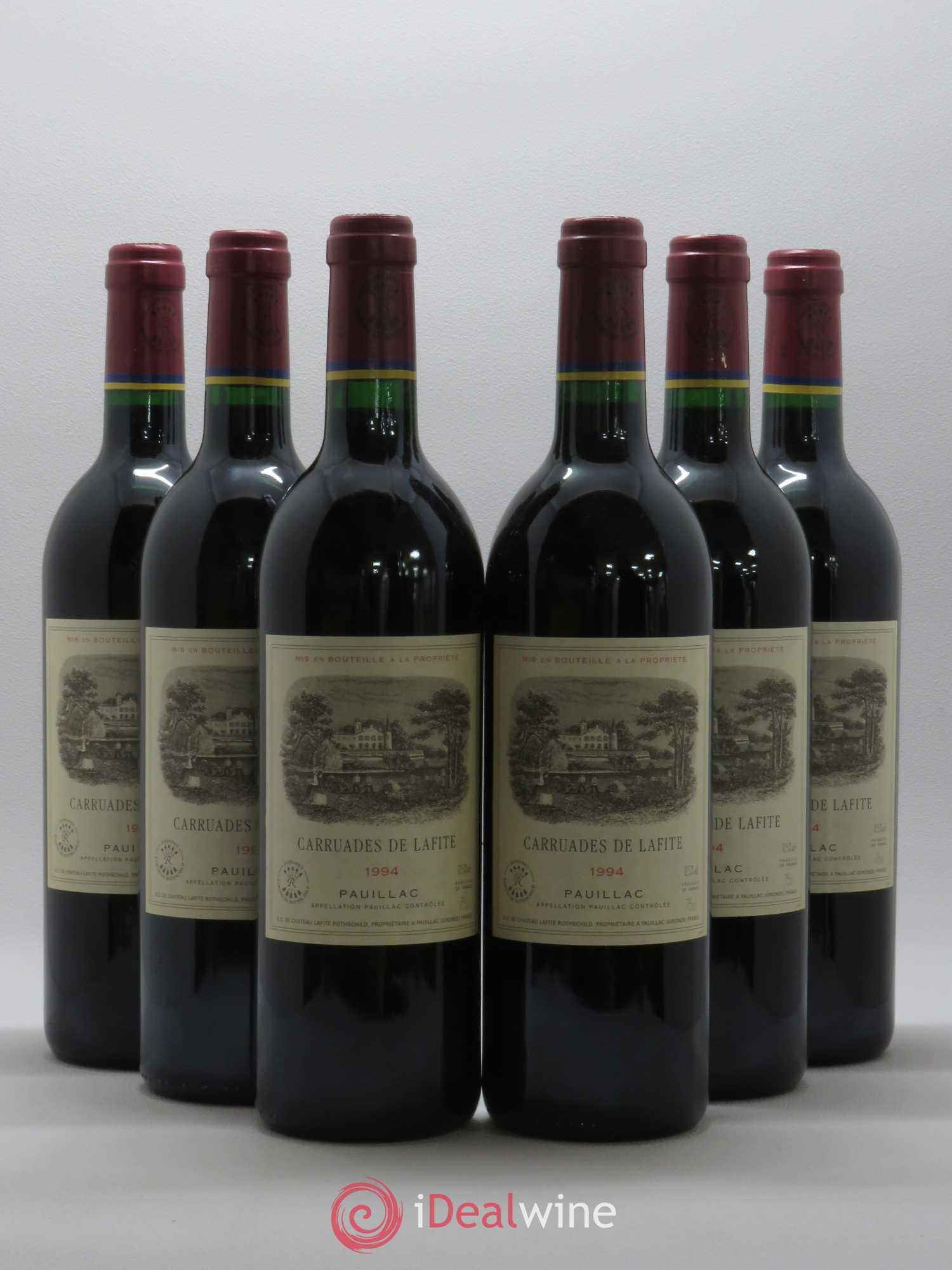 Carruades de Lafite Rothschild Second Vin 1994 - Lot de 6 bouteilles - 0