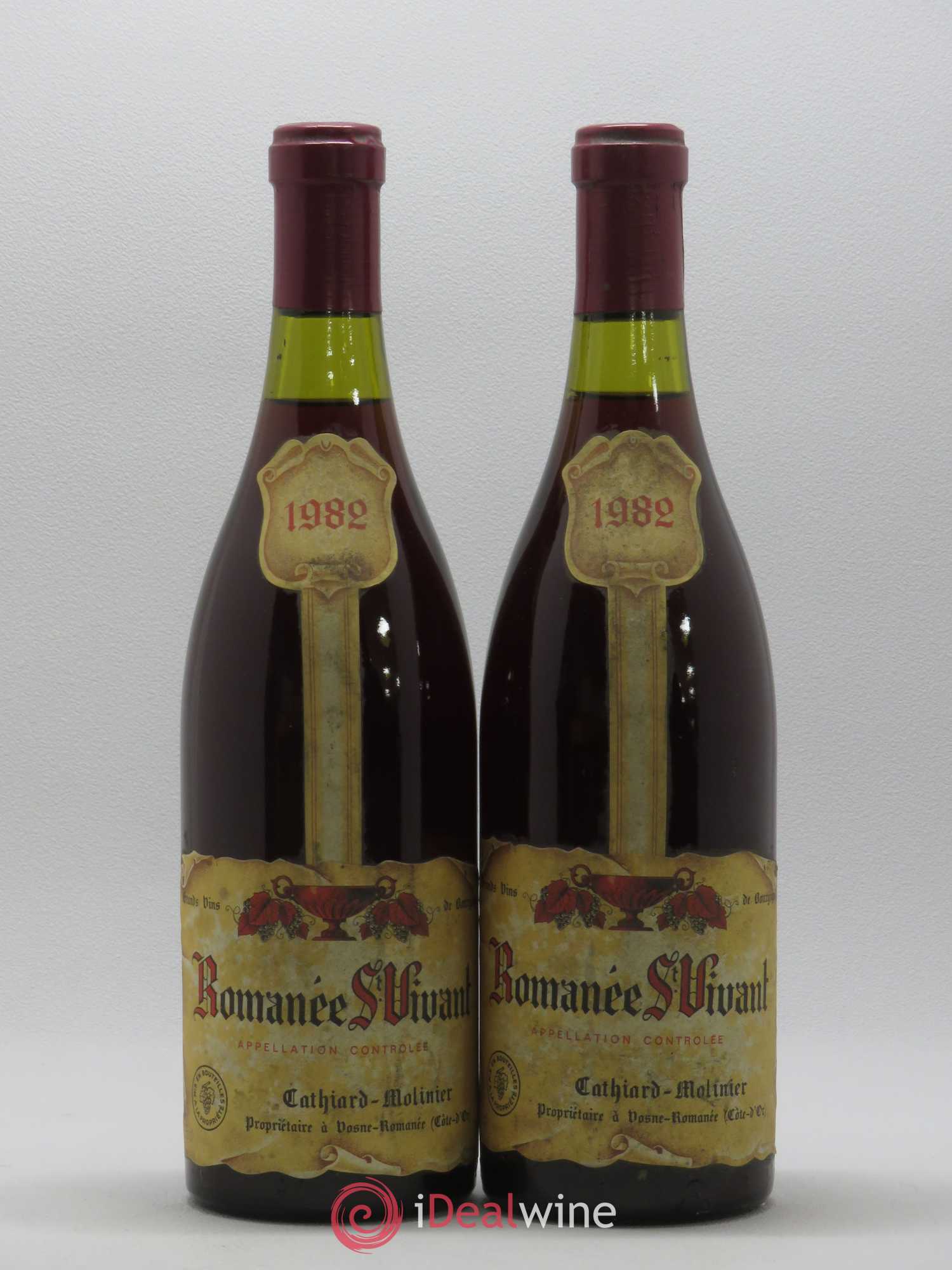 Romanée-Saint-Vivant Grand Cru Cathiard-Molinier 1982 - Lot de 2 bouteilles - 0