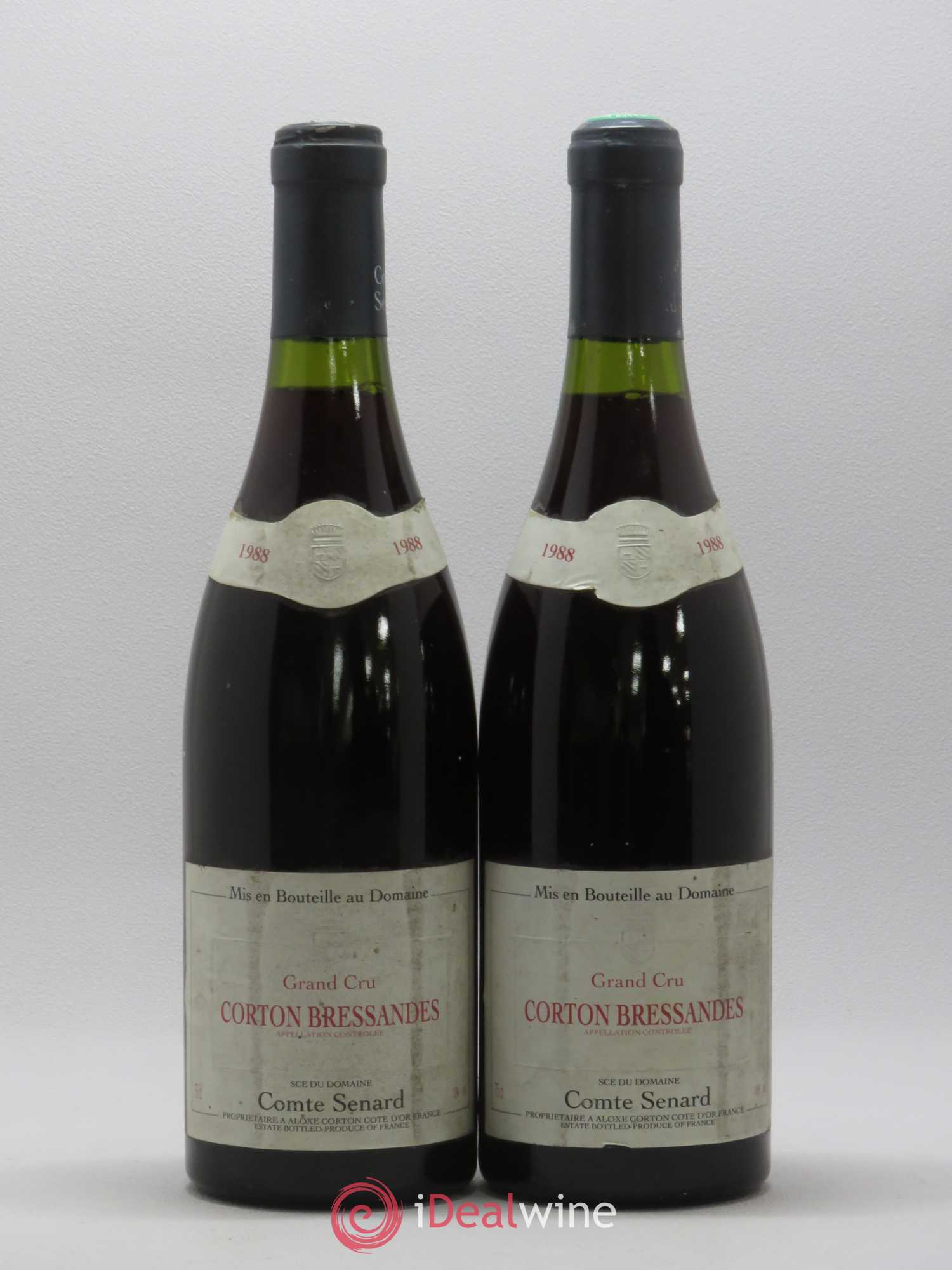Corton Grand Cru Bressandes Domaine Comte Senard 1988 - Posten von 2 Flaschen - 0