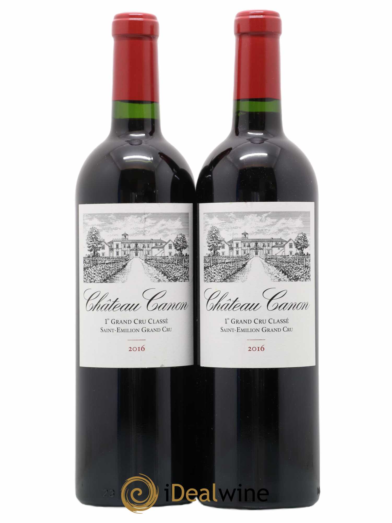 Château Canon 1er Grand Cru Classé B 2016 - Lot de 2 bouteilles - 0