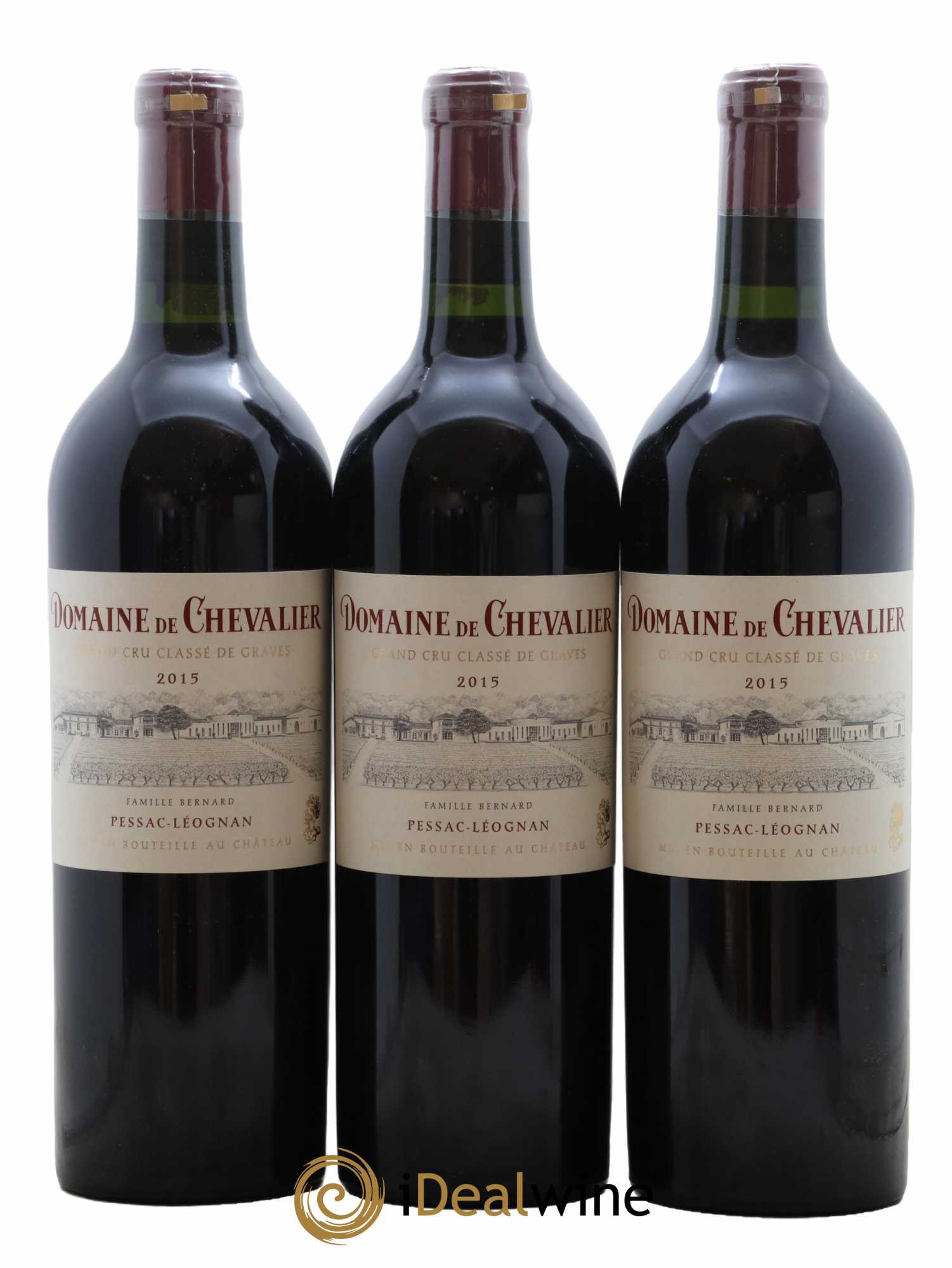Domaine de Chevalier Cru Classé de Graves 2015 - Lot de 3 bouteilles - 0