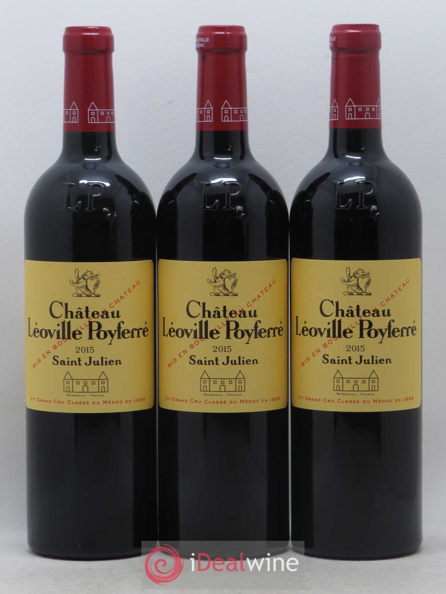 Château Léoville Poyferré 2ème Grand Cru Classé 2015 - Lot de 3 bouteilles - 0