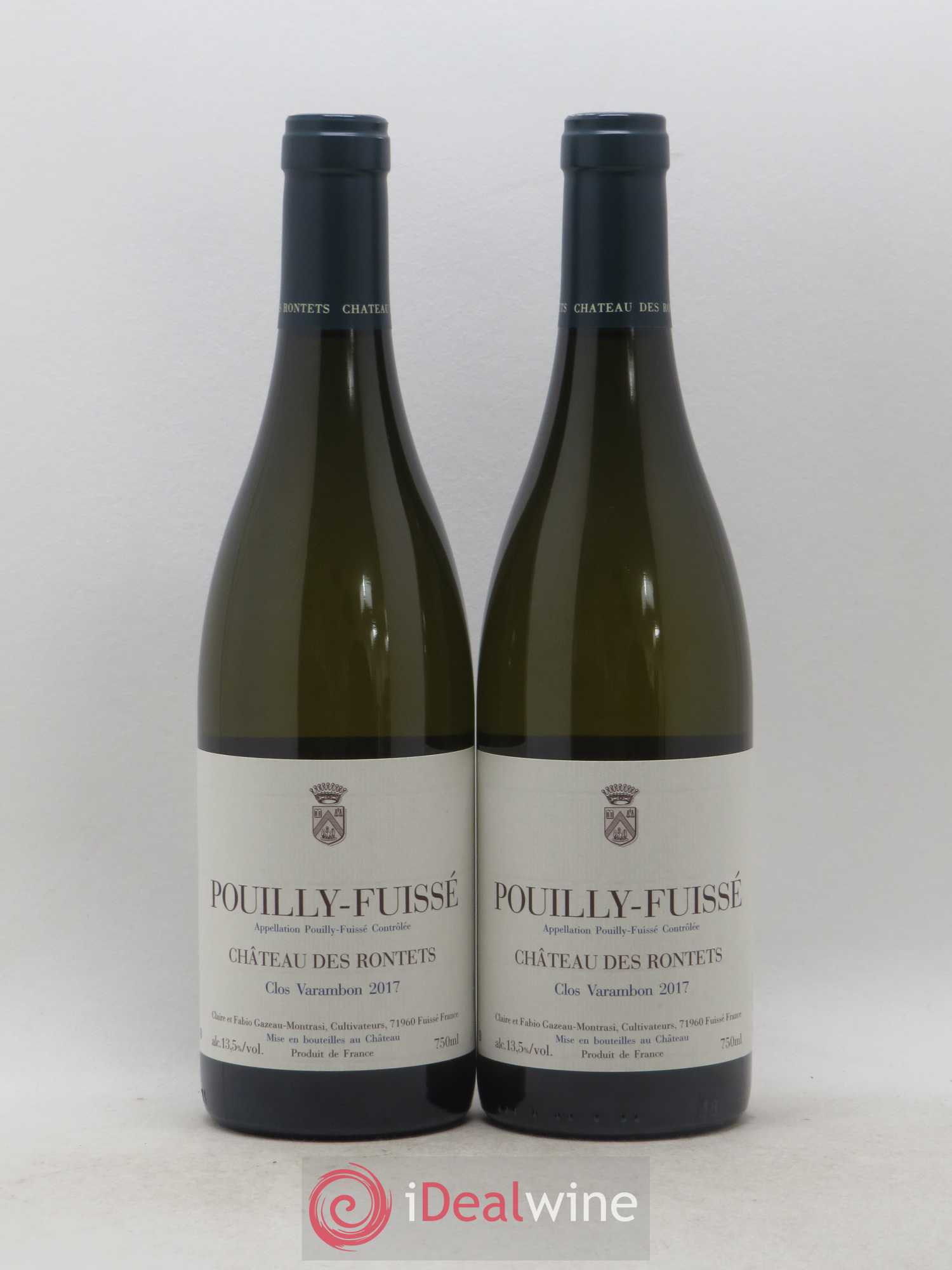 Pouilly-Fuissé Clos Varambon Château des Rontets 2017 - Lot de 2 bouteilles - 0