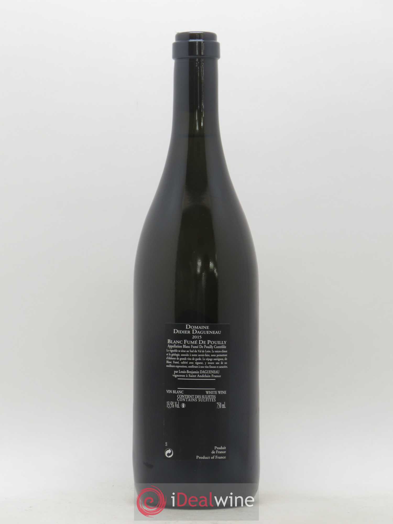 Vin de France (anciennement Pouilly-Fumé) Silex Dagueneau (Domaine Didier - Louis-Benjamin) 2015 - Lot de 1 bouteille - 1