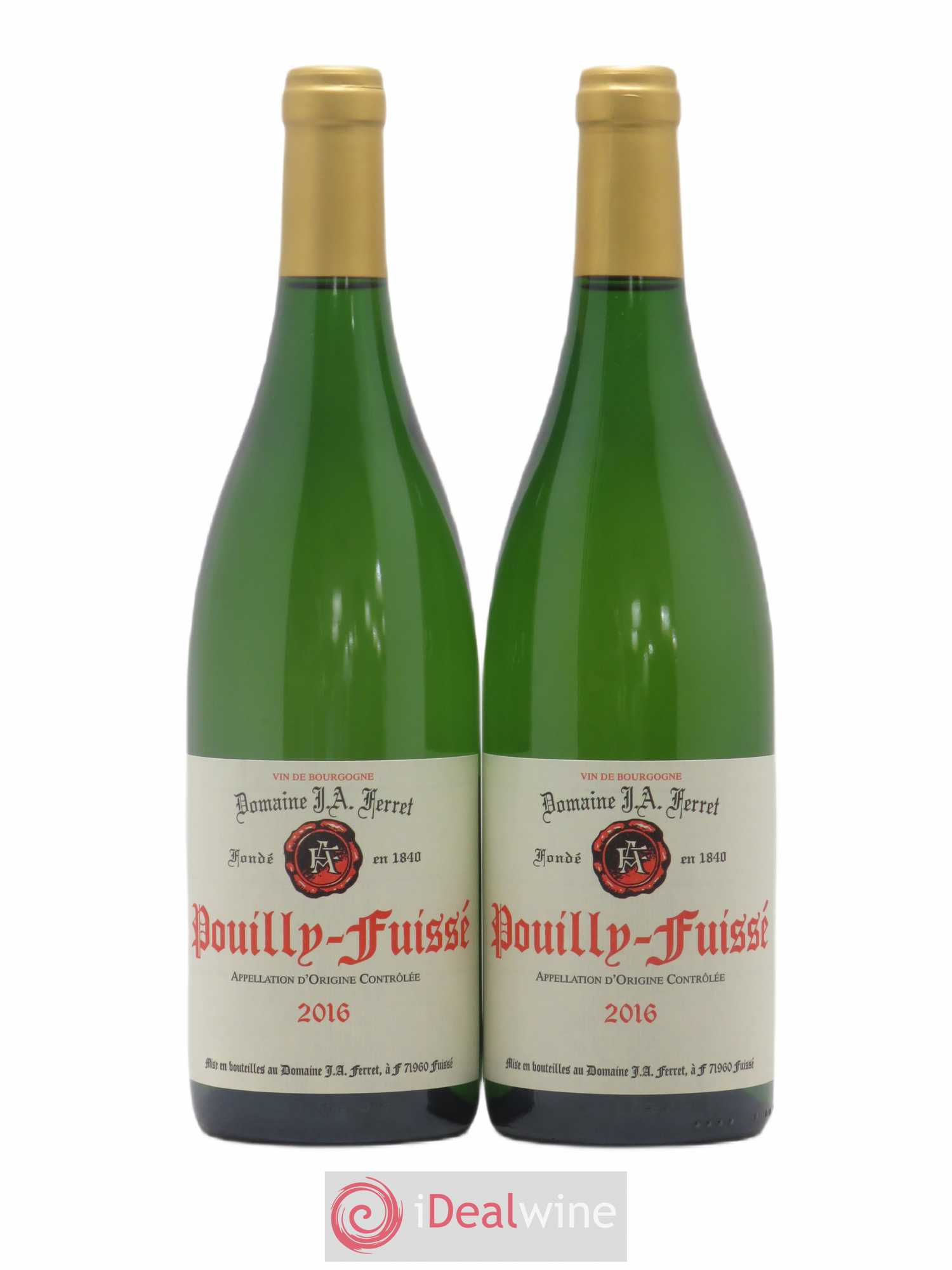 Pouilly-Fuissé J.A. Ferret (Domaine) 2016 - Lot de 2 bouteilles - 0