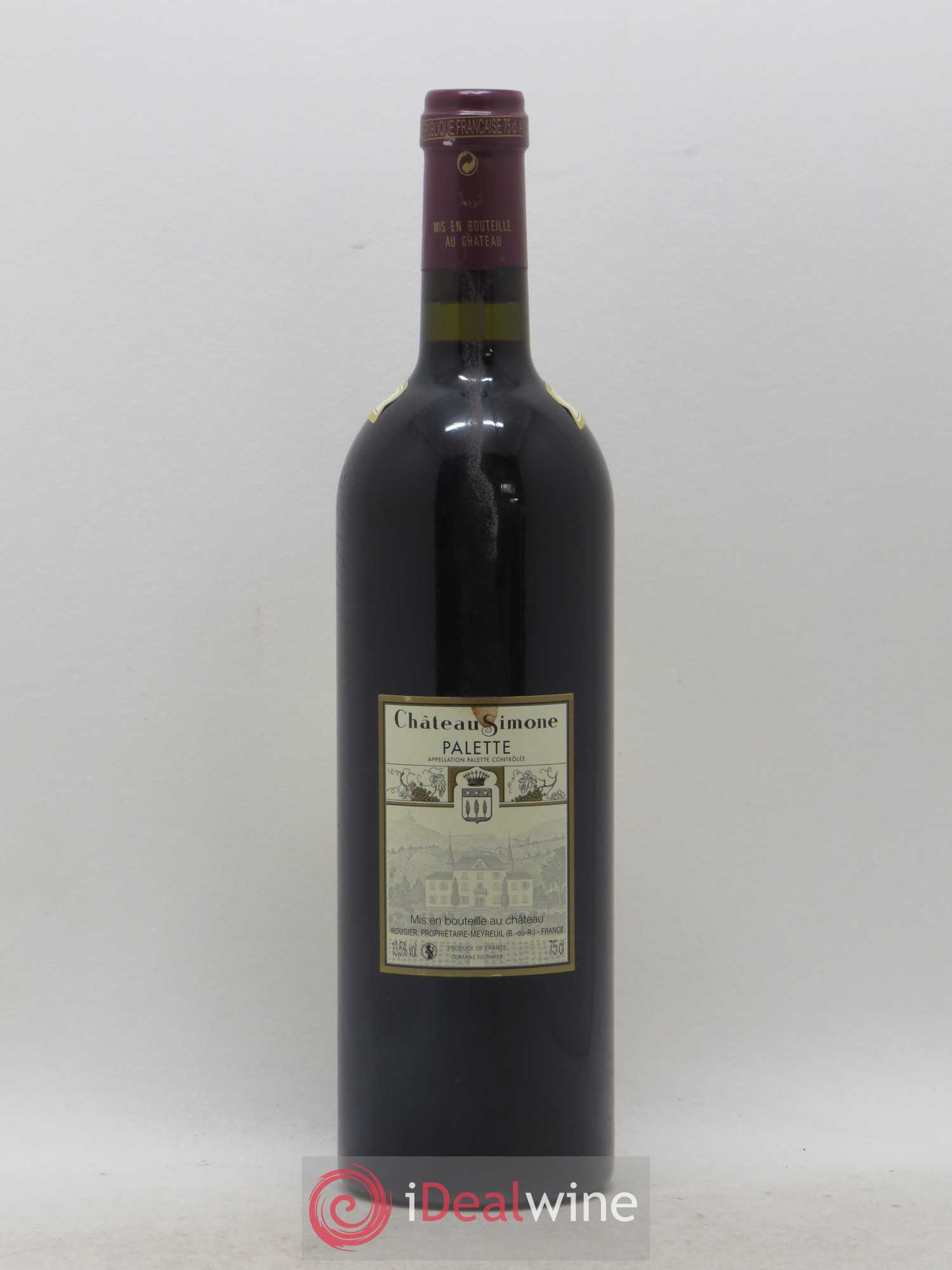 Palette Château Simone Famille Rougier 2010 - Posten von 1 Flasche - 1