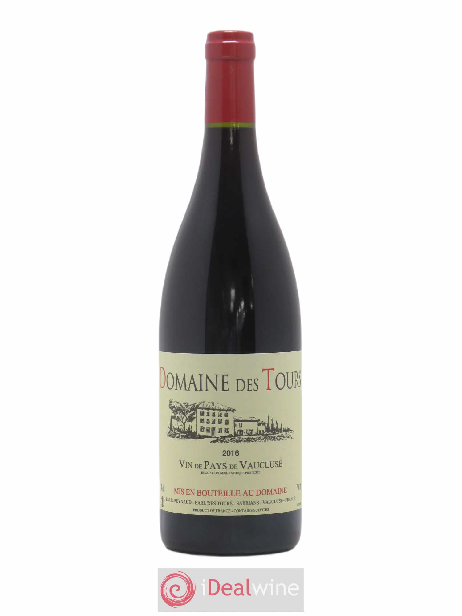 Vaucluse (Vin de Pays de Vaucluse) Domaine des Tours Emmanuel Reynaud 2016 - Lot de 1 bouteille - 0