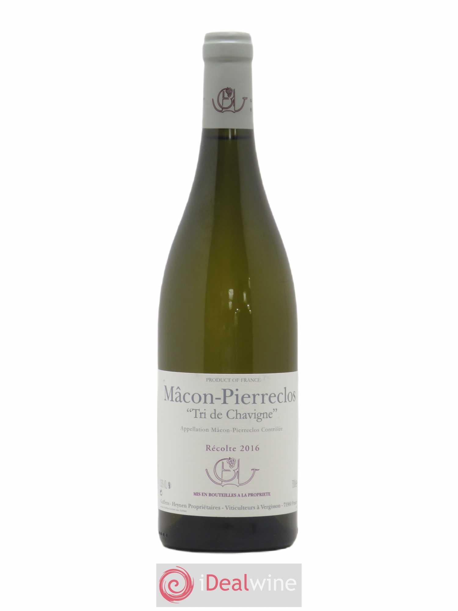 Mâcon-Pierreclos Tri de Chavigne Guffens-Heynen 2016 - Lot de 1 bouteille - 0