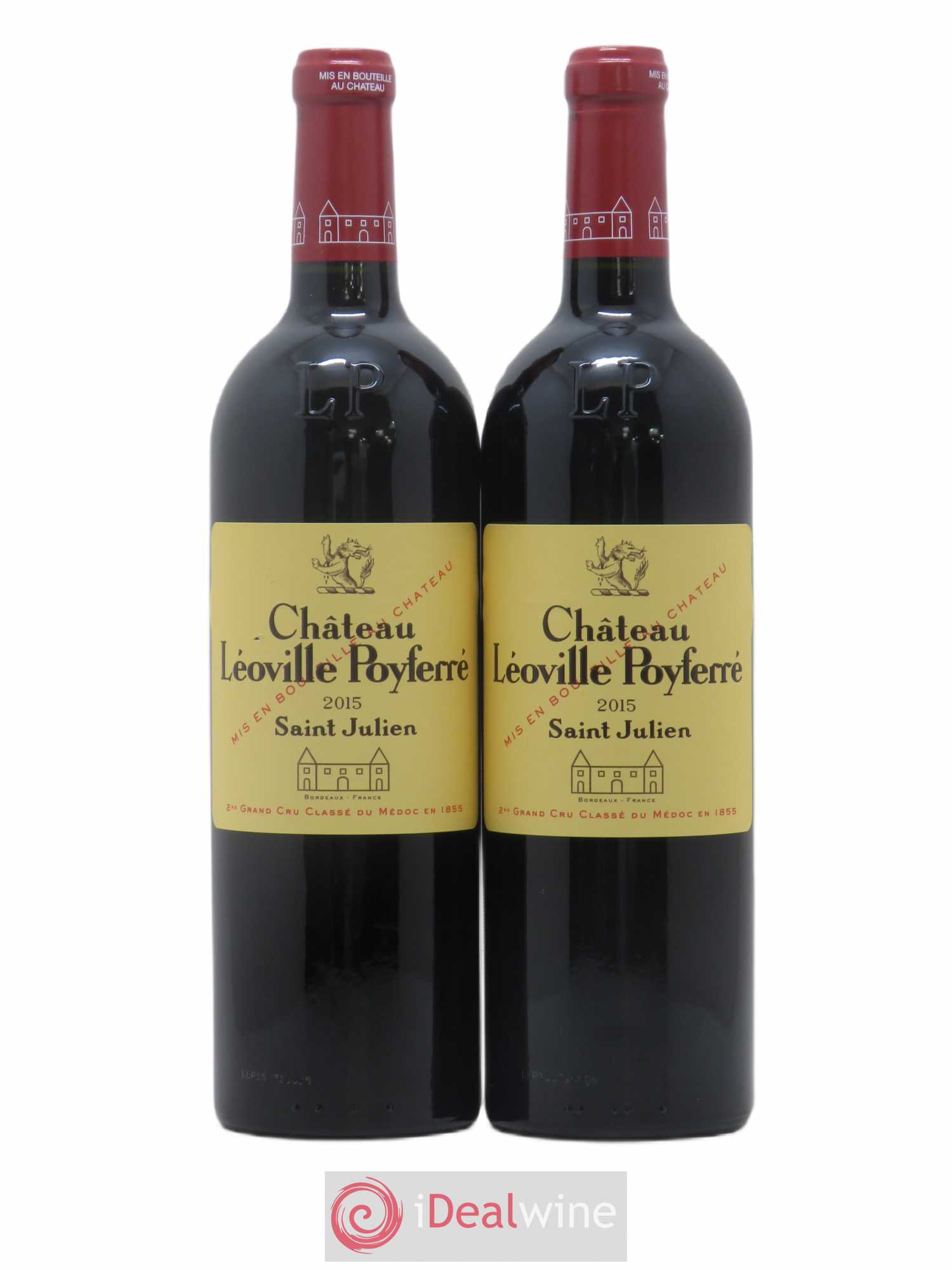 Château Léoville Poyferré 2ème Grand Cru Classé 2015 - Lot de 2 bouteilles - 0