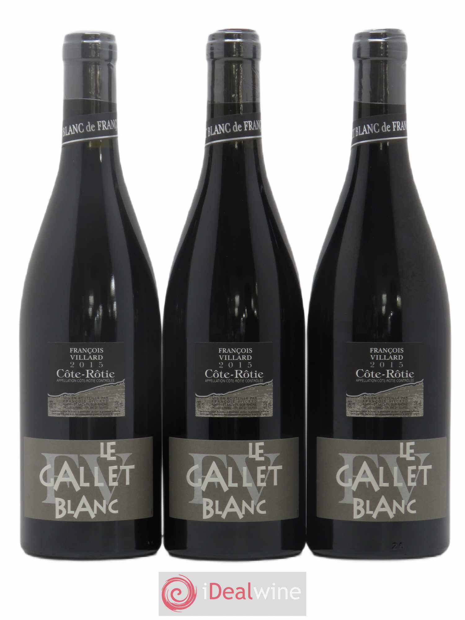 Côte-Rôtie Le Gallet Blanc François Villard 2015 - Lot de 3 bouteilles - 0
