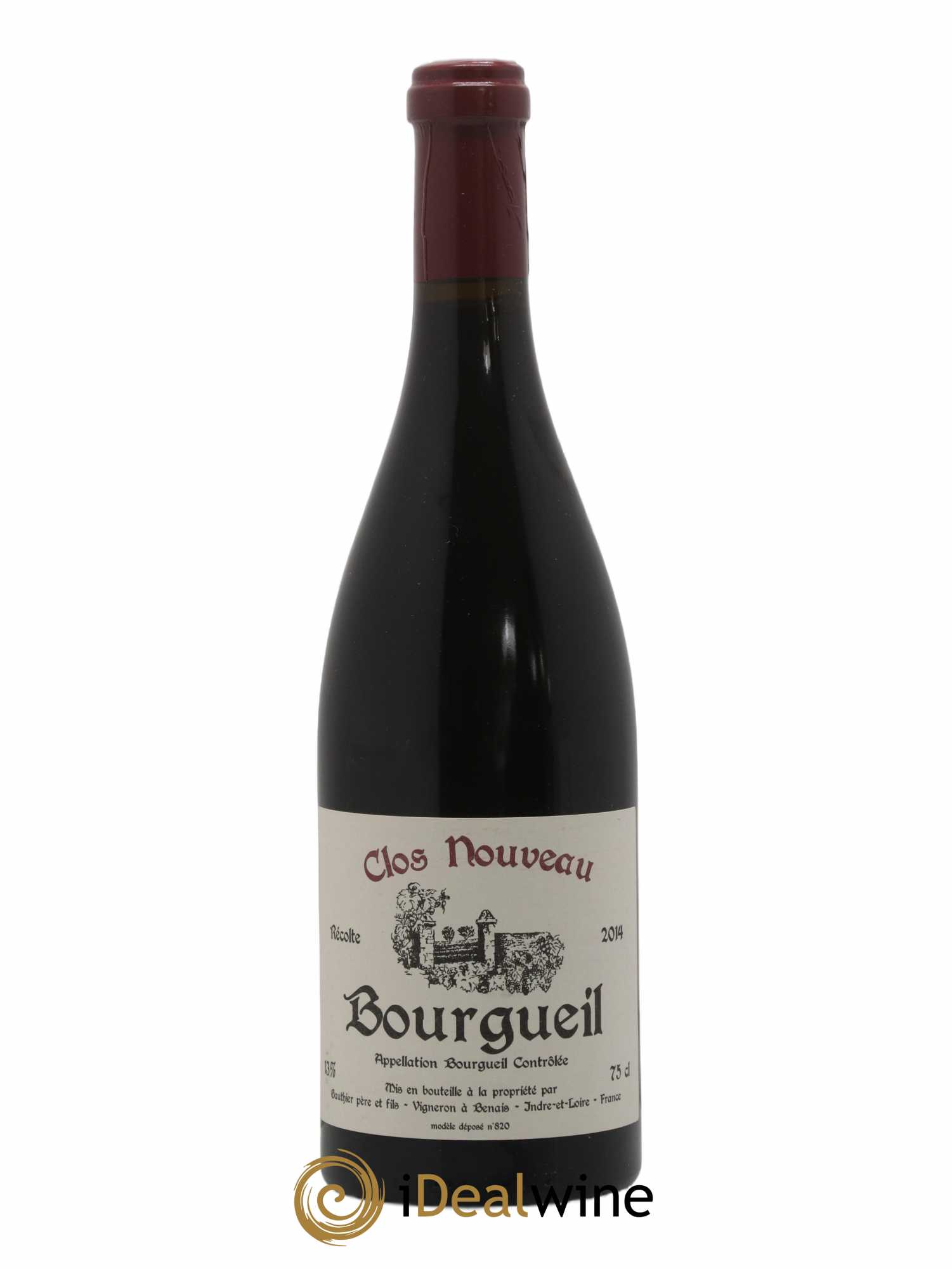 Bourgueil Clos Nouveau Domaine du Bel Air 2014 - Lot de 1 bouteille - 0