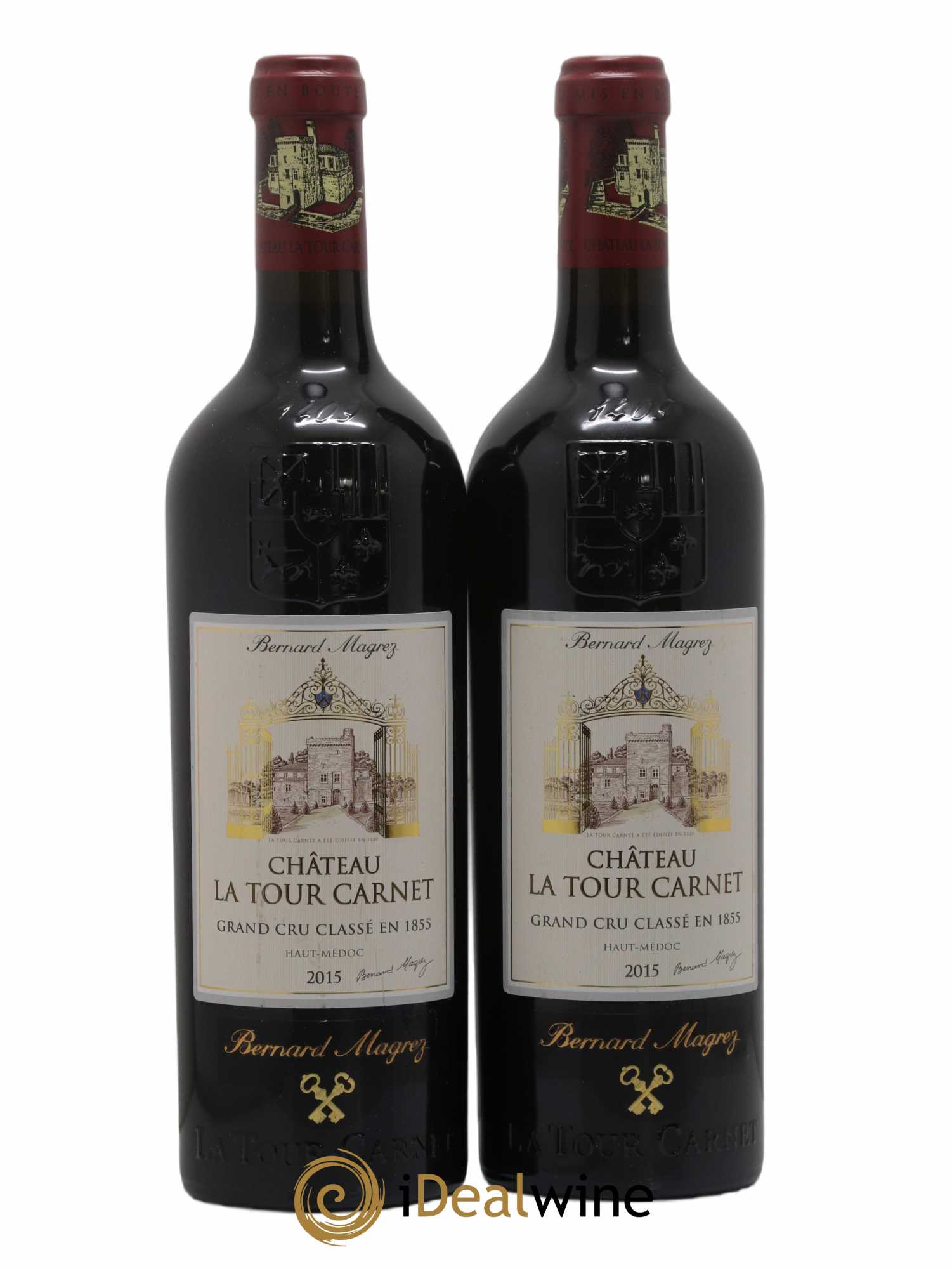 Château la Tour Carnet 4ème Grand Cru Classé 2015 - Lot de 2 bouteilles - 0