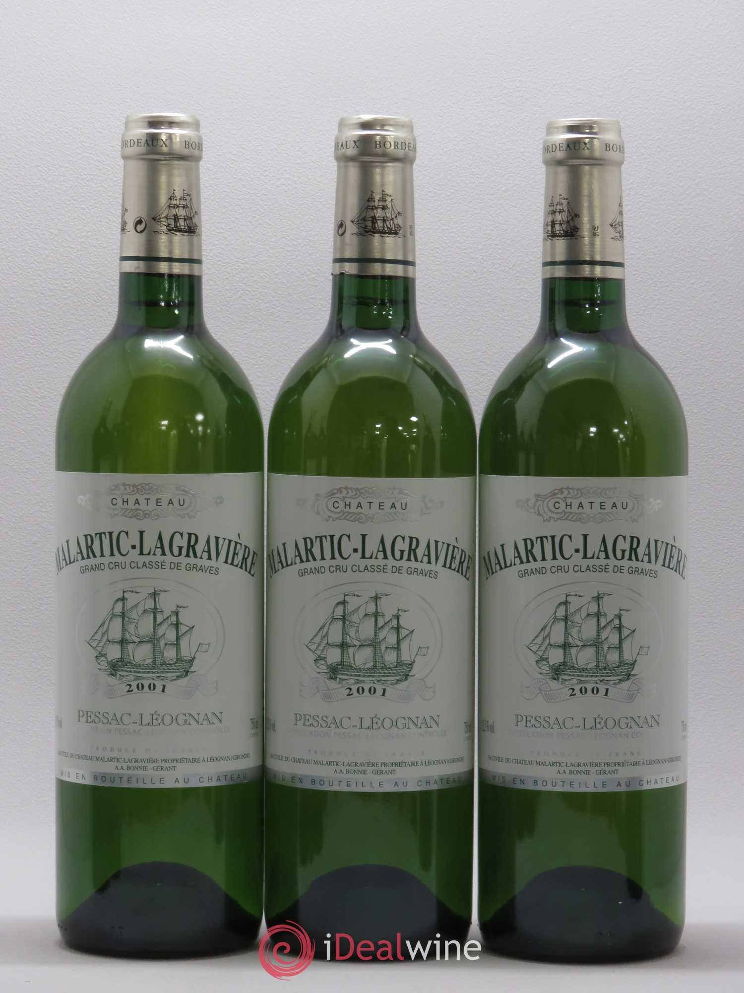 Château Malartic-Lagravière Cru Classé de Graves 2001 - Lot de 6 bouteilles - 1