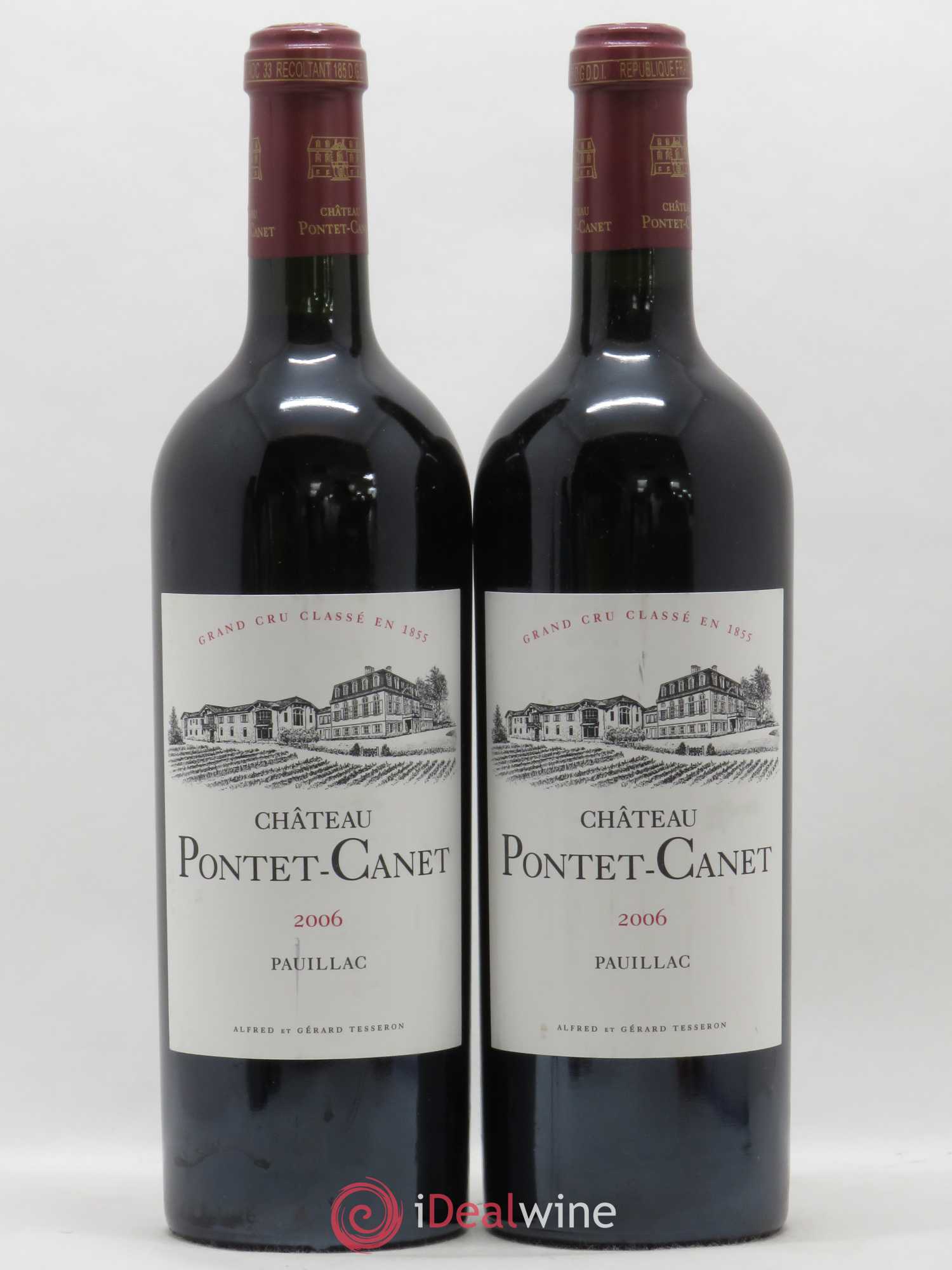 Château Pontet Canet 5ème Grand Cru Classé 2006 - Lot de 2 bouteilles - 0