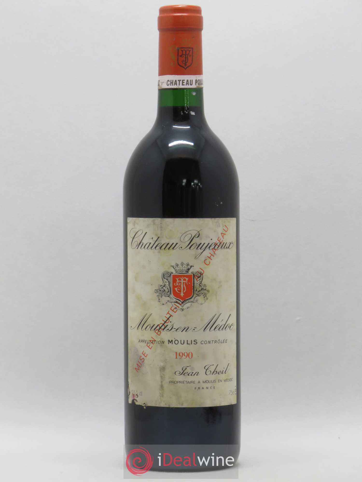 Château Poujeaux 1990 - Lot de 1 bouteille - 0