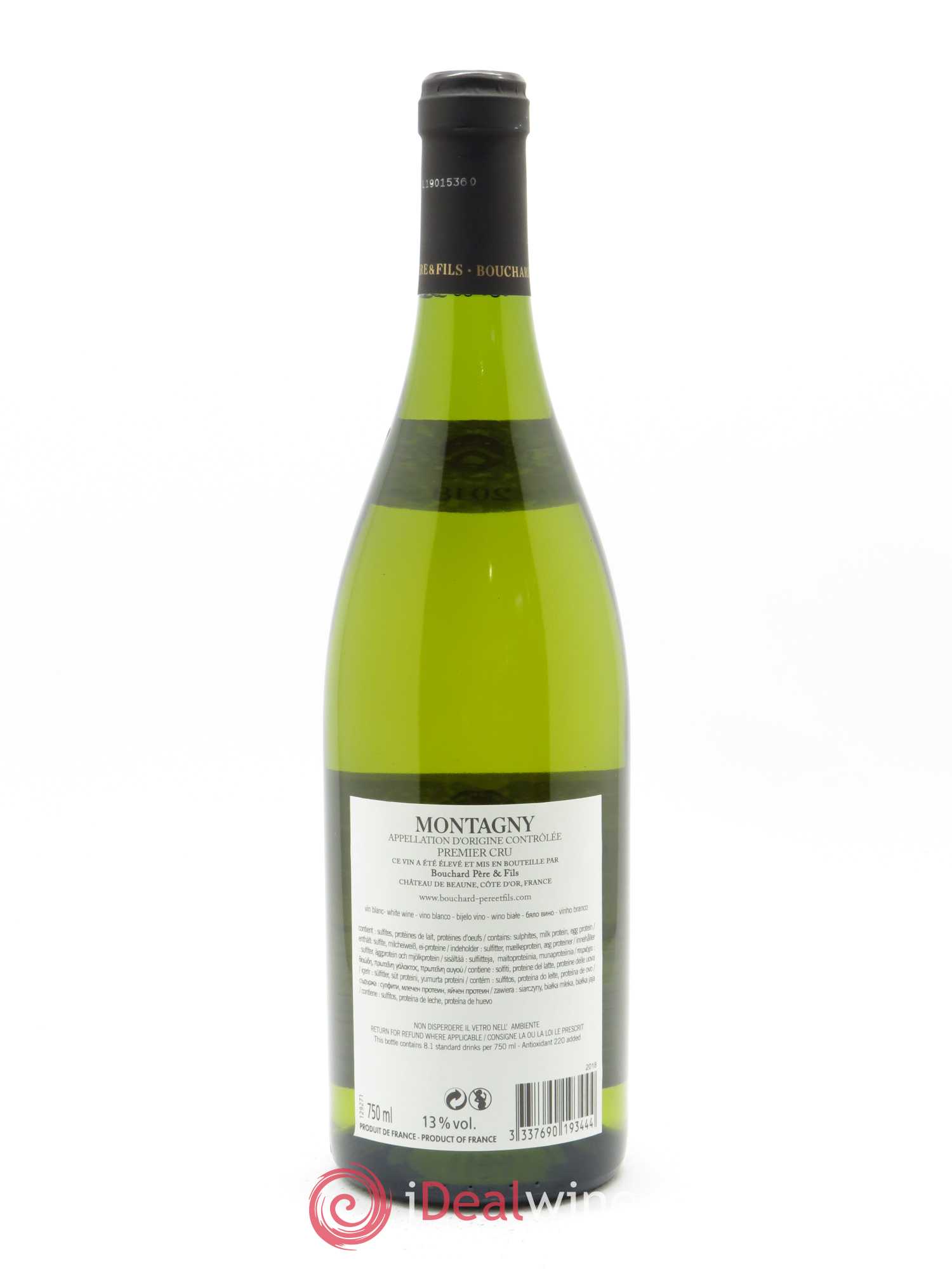 Montagny 1er Cru Bouchard Père & Fils 2018 - Lot de 1 bouteille - 1