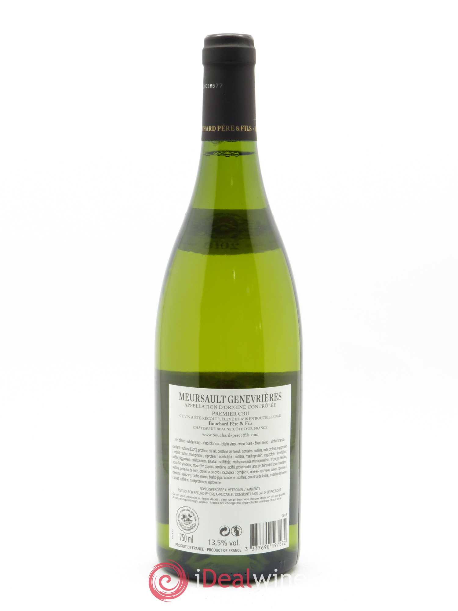 Meursault 1er Cru Genevrières Bouchard Père & Fils 2018 - Lot de 1 bouteille - 1