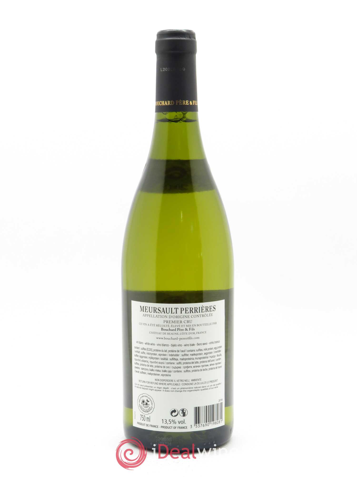 Meursault 1er Cru Perrières Bouchard Père & Fils 2018 - Posten von 1 Flasche - 1