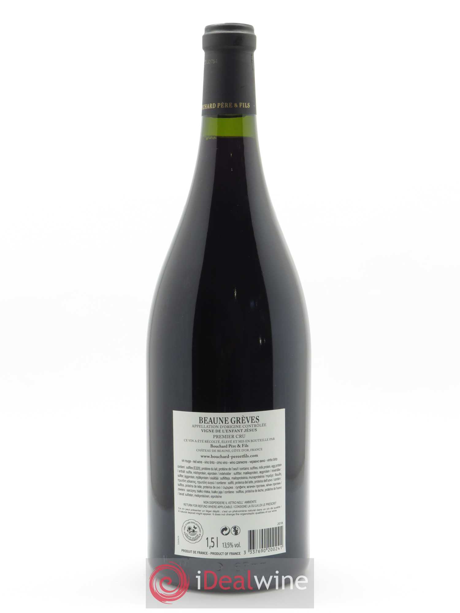 Beaune 1er Cru Grèves - Vigne de l'Enfant Jésus Bouchard Père & Fils (CBO à partir de 6 bts) 2018 - Lot de 1 magnum - 1