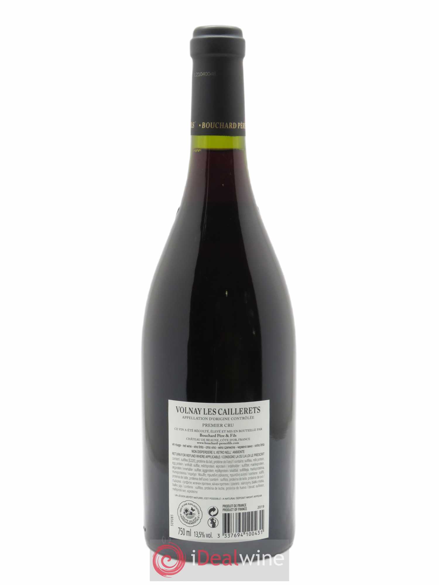 Volnay 1er Cru Caillerets - Ancienne Cuvée Carnot Bouchard Père & Fils 2019 - Lot de 1 bouteille - 1