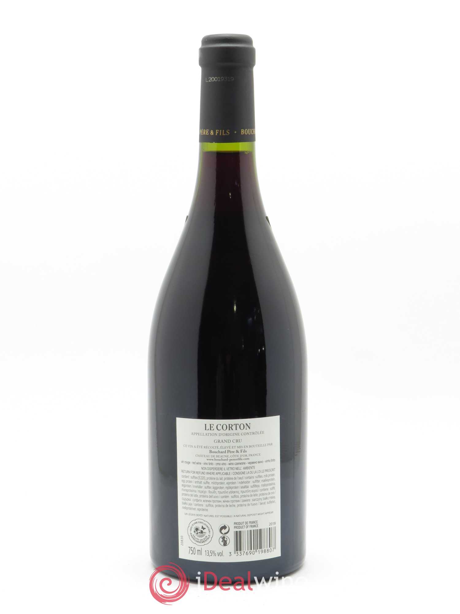Corton Grand Cru Le Corton Bouchard Père & Fils (OWC if 6 bts) 2018 - Lot of 1 bottle - 1