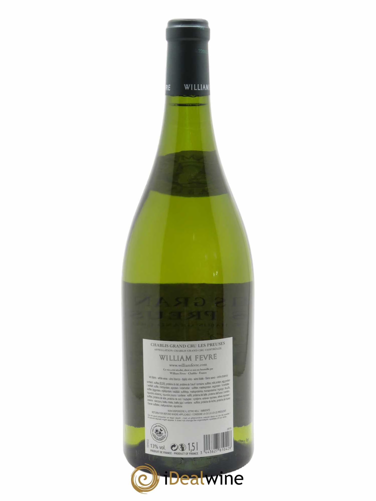 Chablis Grand Cru les Preuses William Fèvre 2019 - Lot de 1 magnum - 1