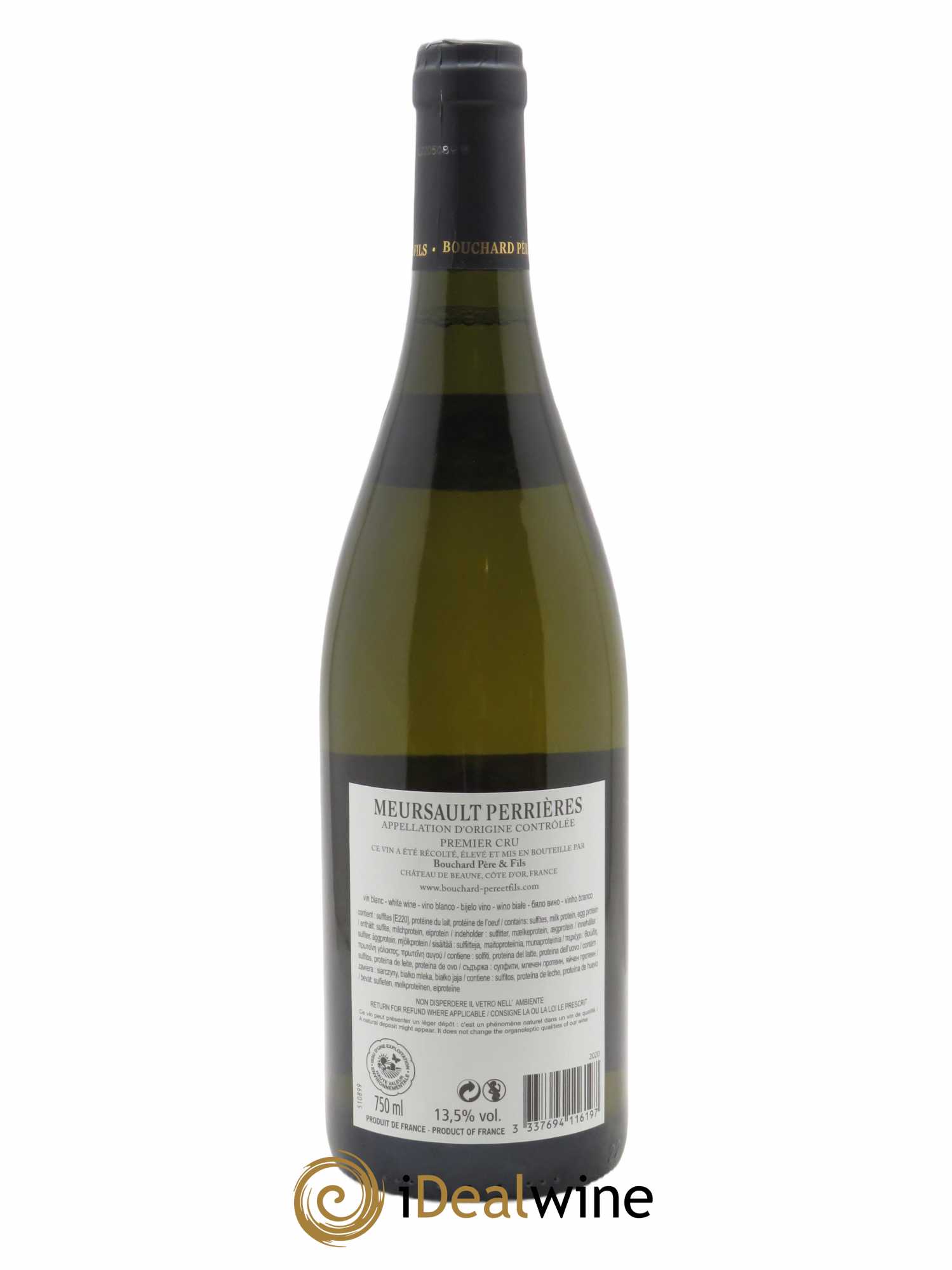 Meursault 1er Cru Perrières Bouchard Père & Fils 2020 - Lot de 1 bouteille - 1