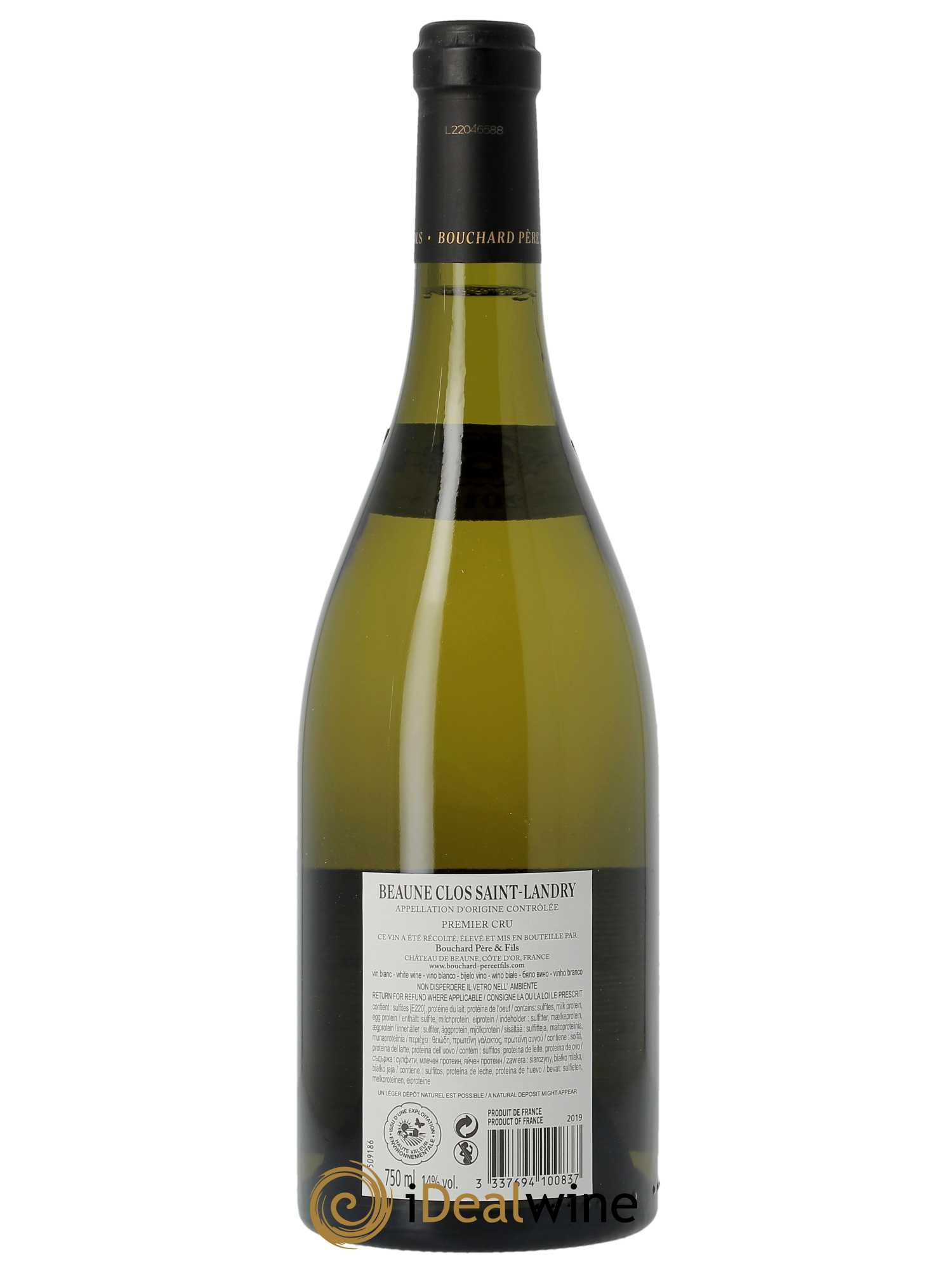 Beaune 1er Cru Clos Saint Landry Monopole Bouchard Père & Fils 2019 - Lot of 1 bottle - 1