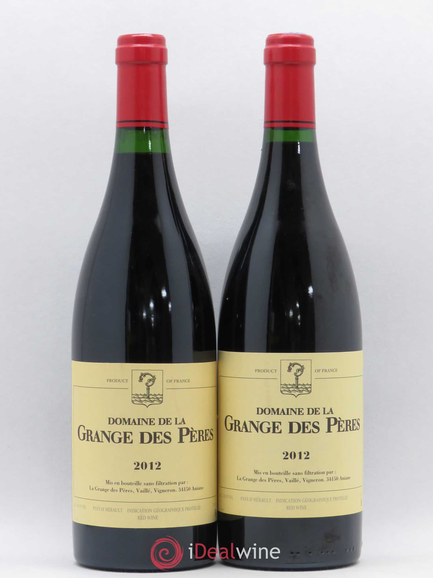 Pays d'Hérault Grange des Pères Laurent Vaillé 2012 - Lot de 2 bouteilles - 0