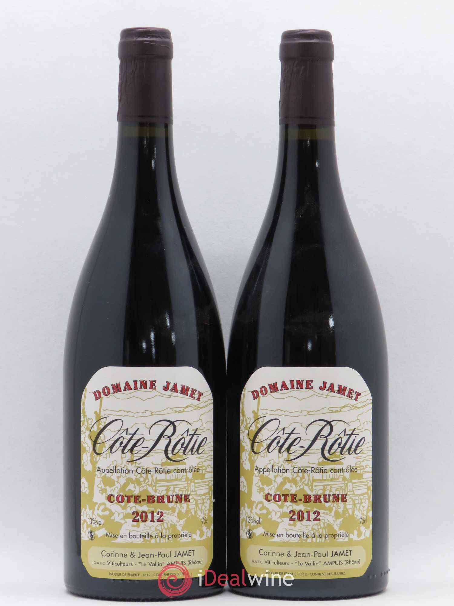 Côte-Rôtie Côte Brune Jamet (Domaine) 2012 - Lot de 2 bouteilles - 0