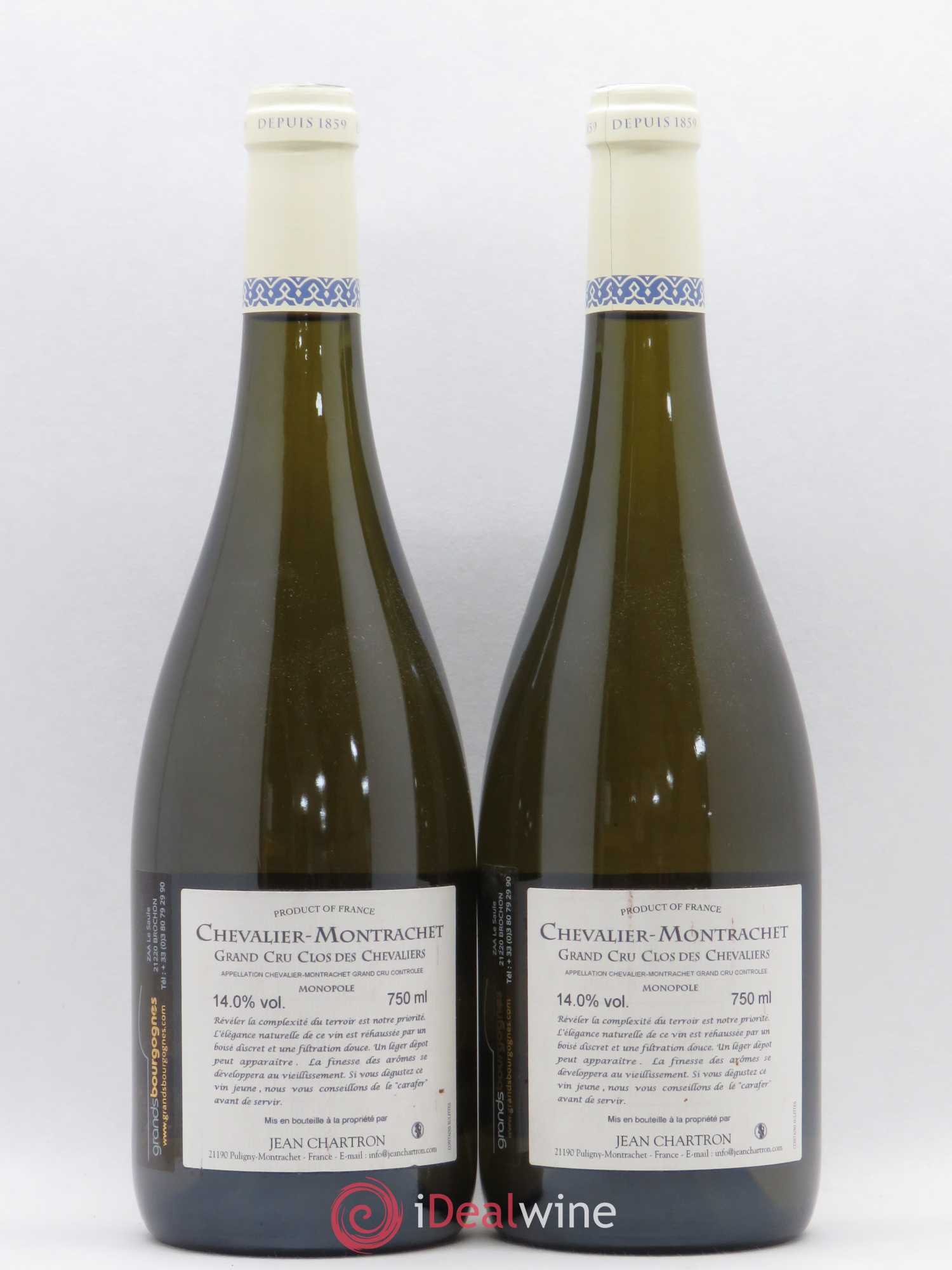 Chevalier-Montrachet Grand Cru Clos des Chevaliers Jean Chartron (Domaine) Clos Des Chevaliers 2013 - Lot de 2 bouteilles - 1
