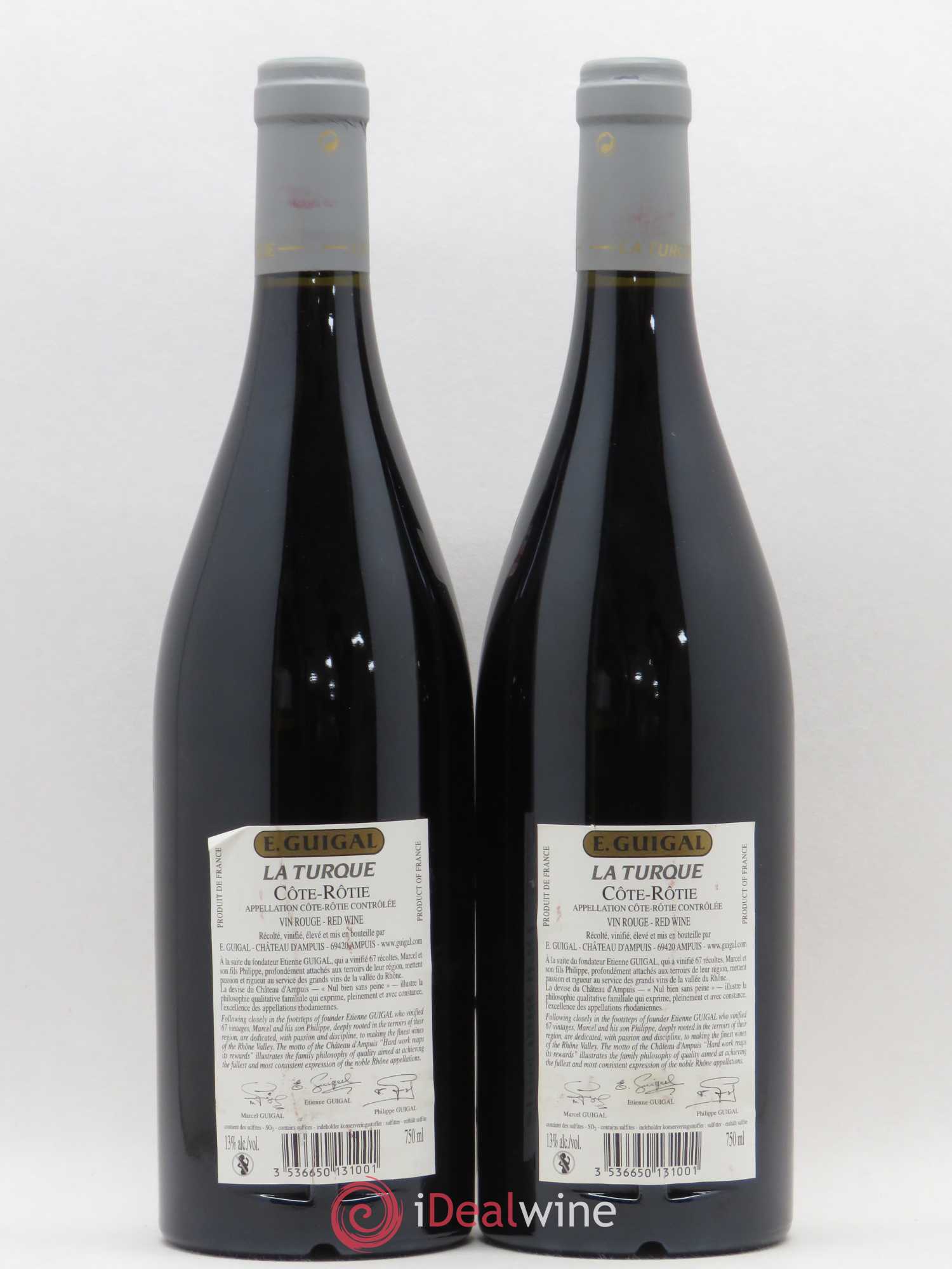Côte-Rôtie La Turque Guigal 2005 - Lot de 2 bouteilles - 1