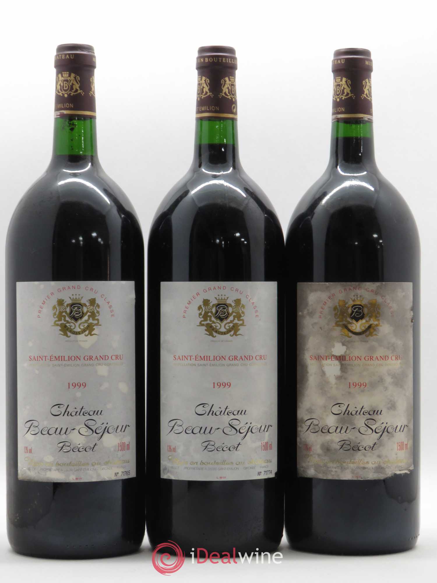 Château Beau-Séjour Bécot 1er Grand Cru Classé B 1999 - Lot de 6 magnums - 2