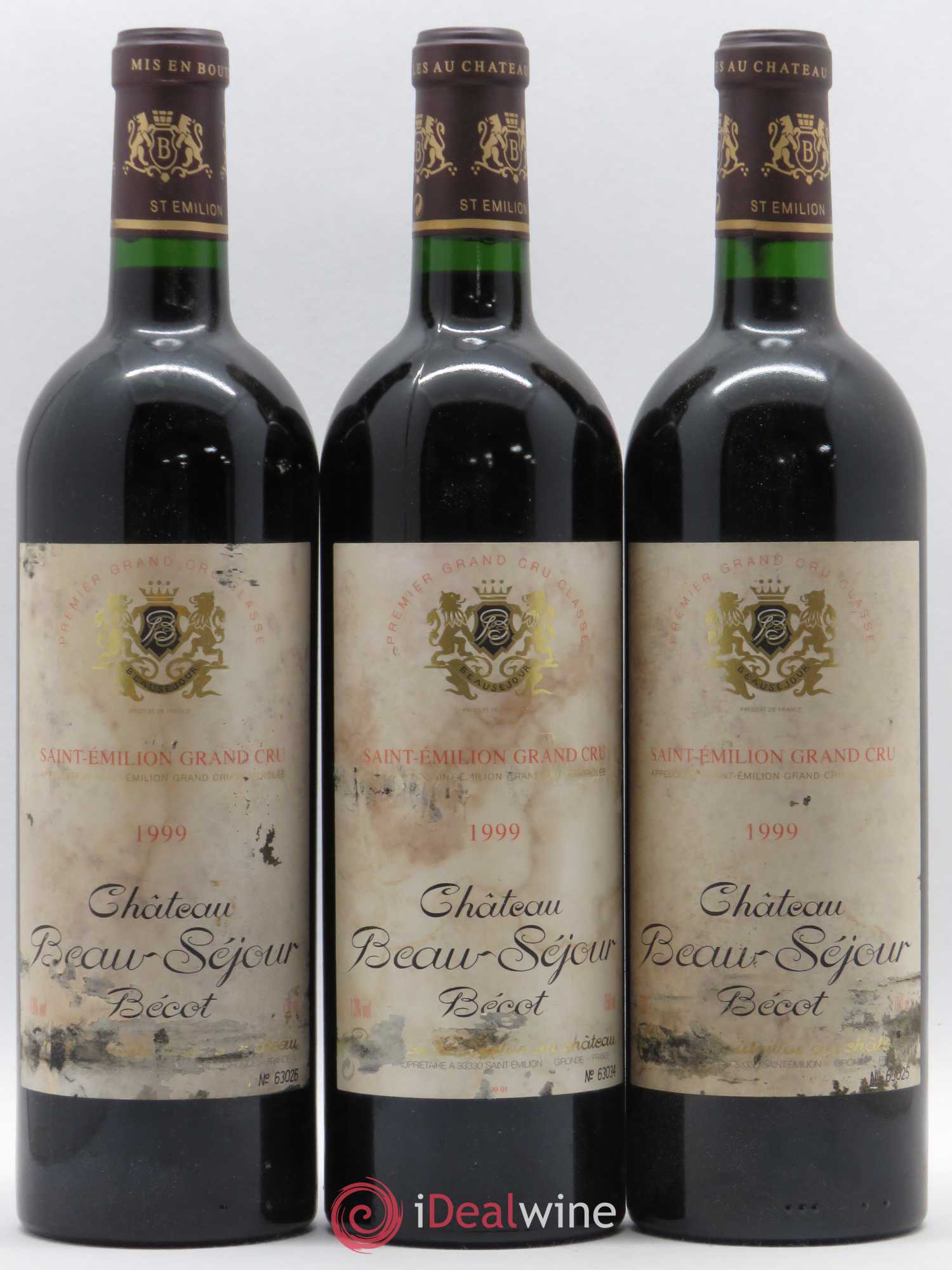 Château Beau-Séjour Bécot 1er Grand Cru Classé B 1999 - Lot de 12 bouteilles - 2