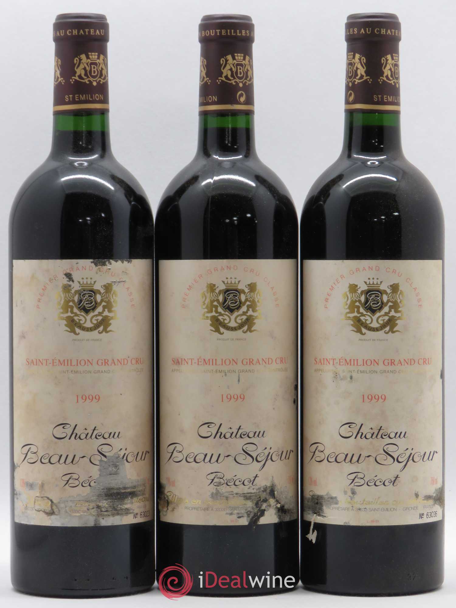 Château Beau-Séjour Bécot 1er Grand Cru Classé B 1999 - Lot de 12 bouteilles - 3