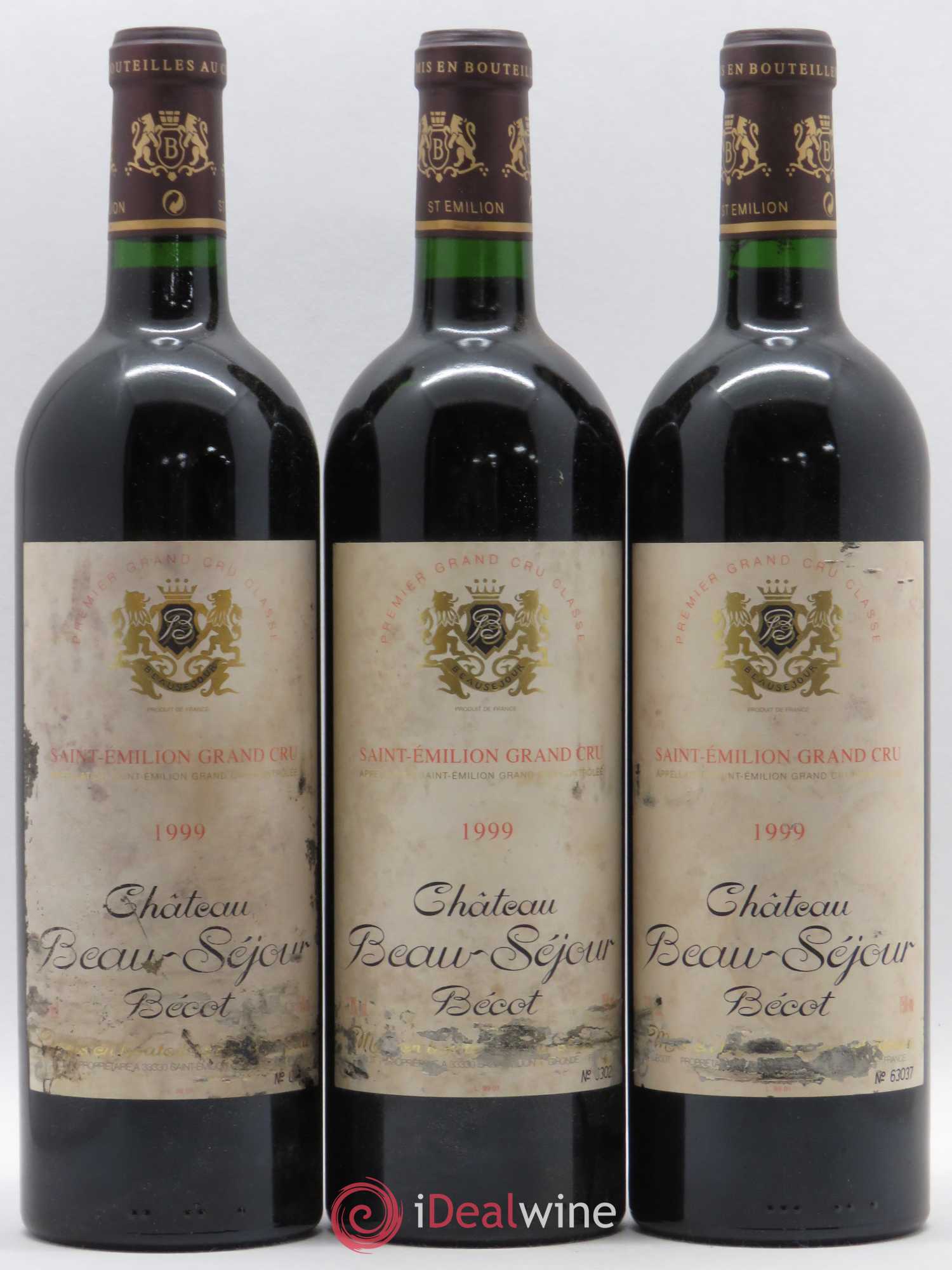 Château Beau-Séjour Bécot 1er Grand Cru Classé B 1999 - Lot de 12 bouteilles - 4
