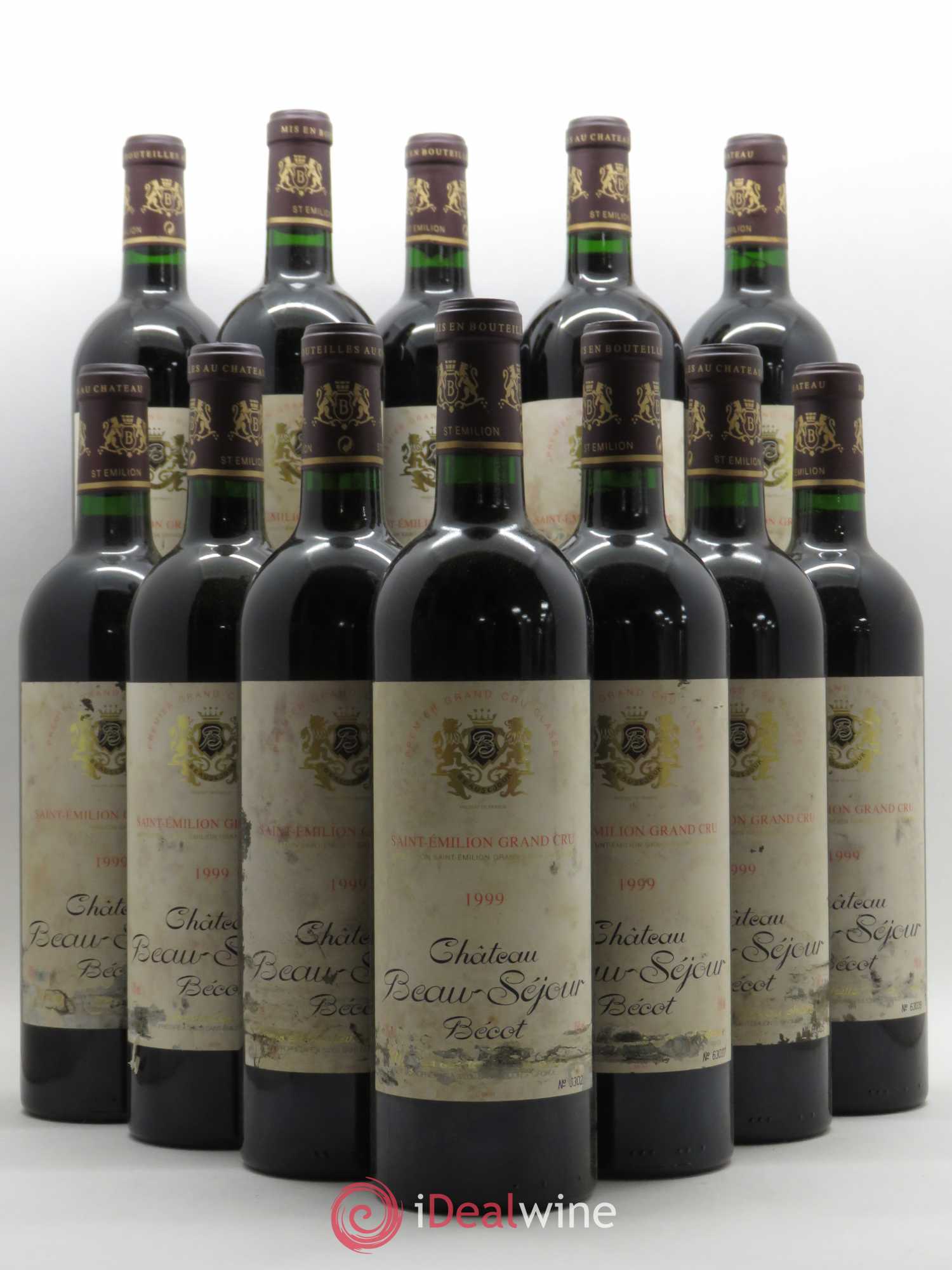 Château Beau-Séjour Bécot 1er Grand Cru Classé B 1999 - Lot de 12 bouteilles - 0